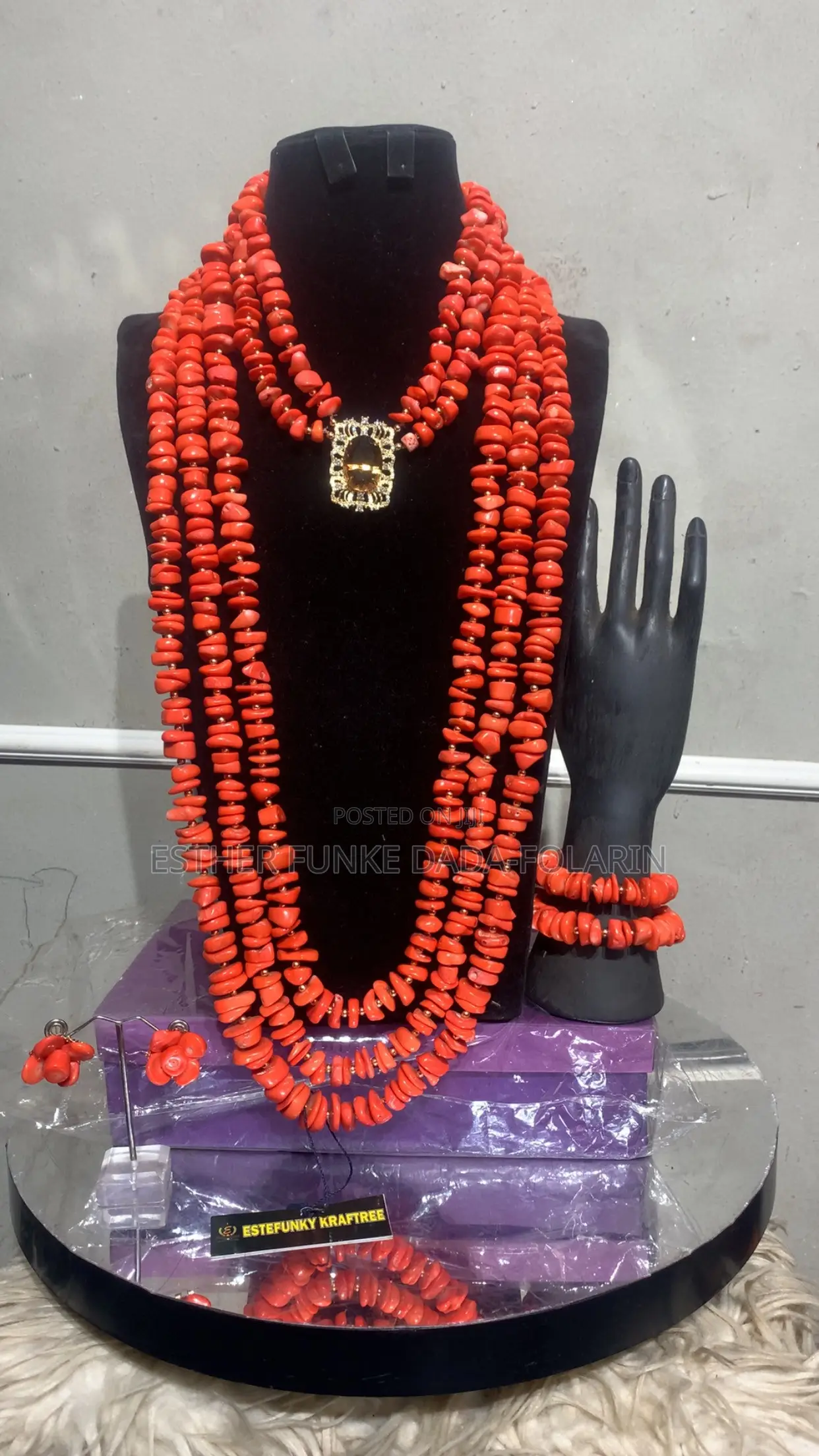 Coral Beaded Jewelry