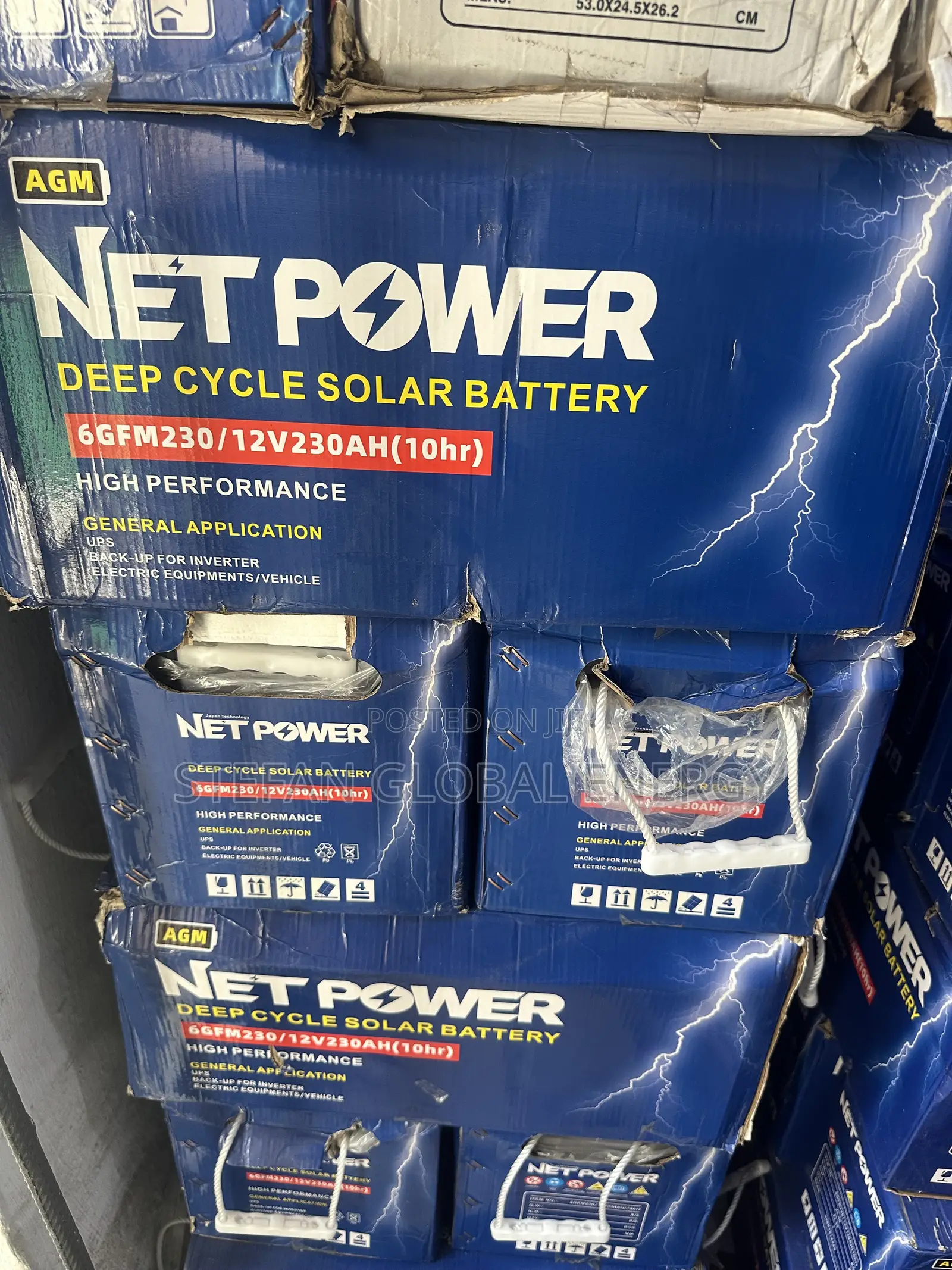 230Ah .12v Netpower Deep Cycle Solar Battery
