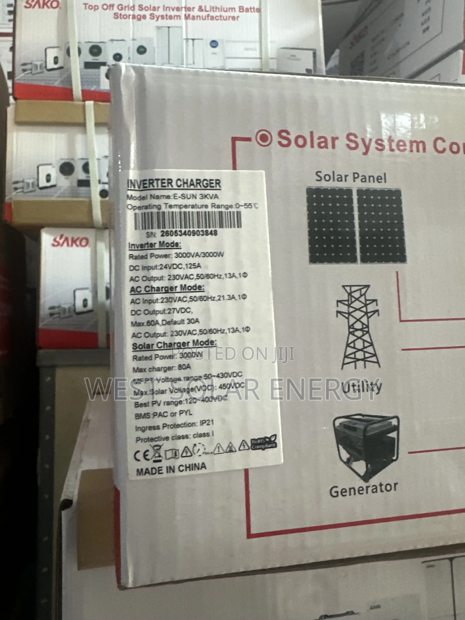 3Kva 24V Sako Hybrid Solar Inverter