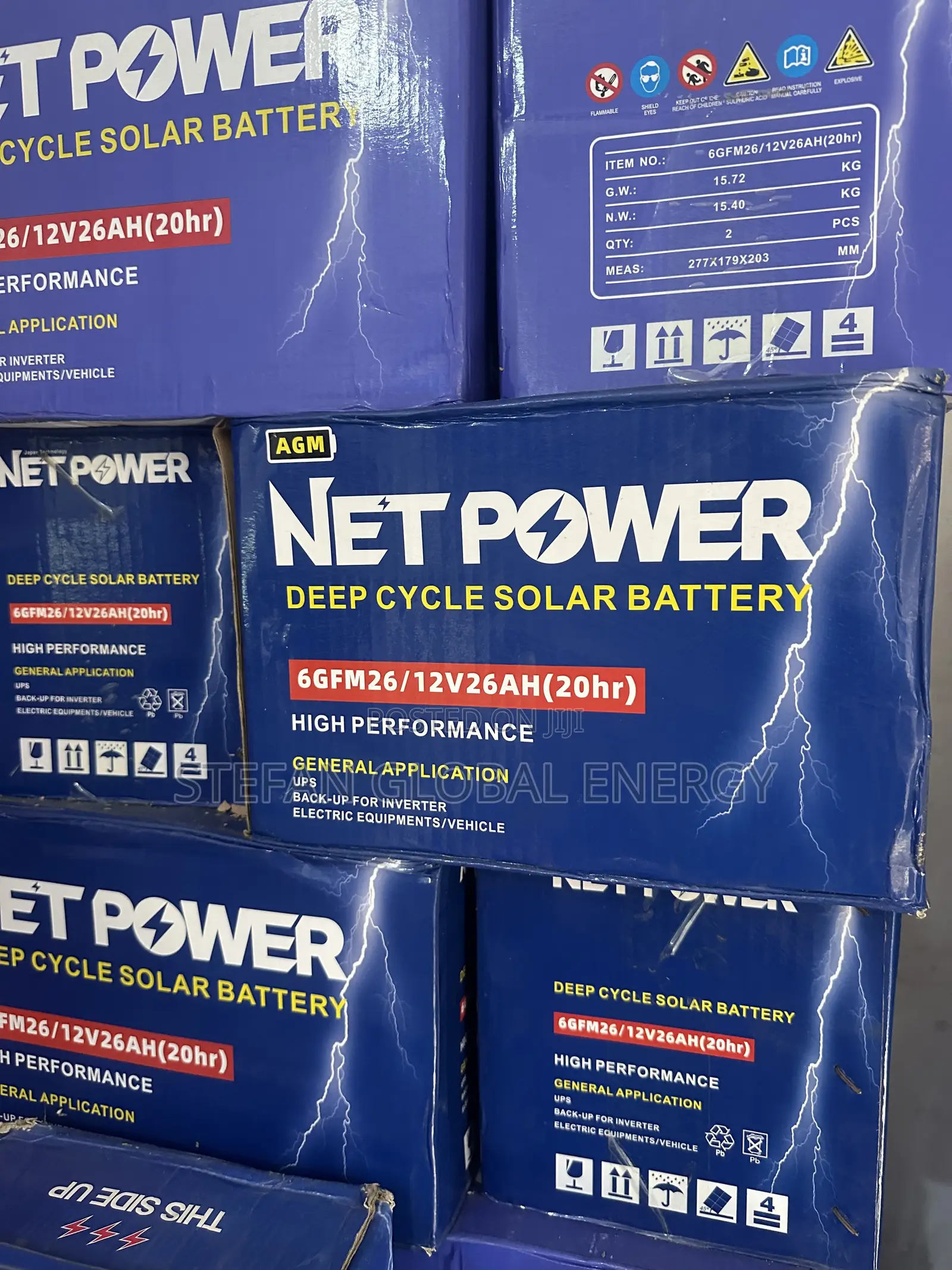 26Ah .12 v Netpower Deep Dry Cell Battery