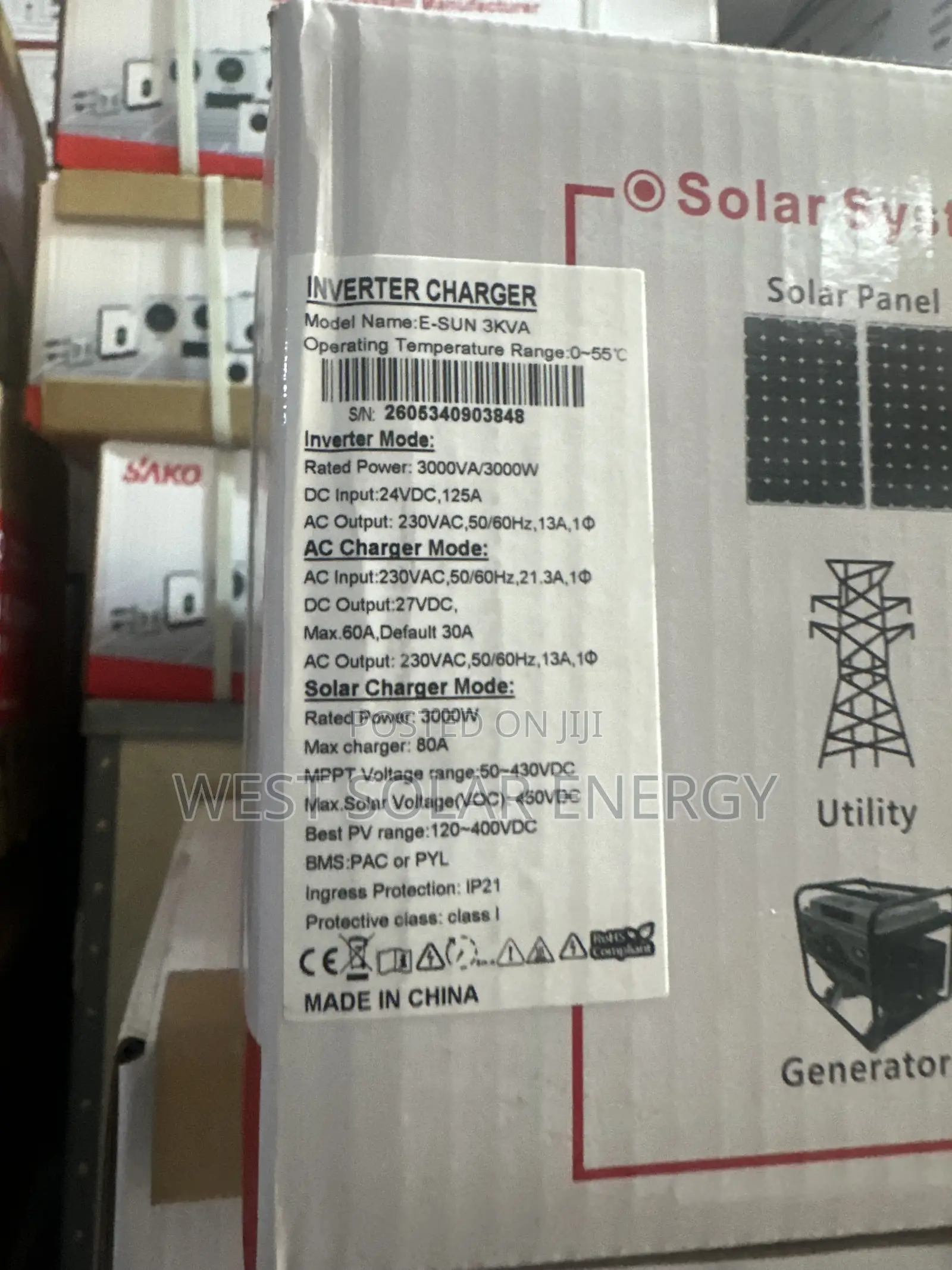 3KVA 24V SAKO Hybrid Solar Inverter