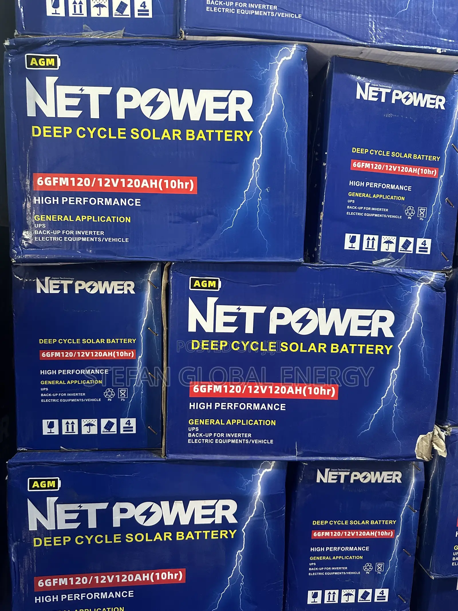 120Ah .12v Net Power Deep Cycle Dry Cell Battery