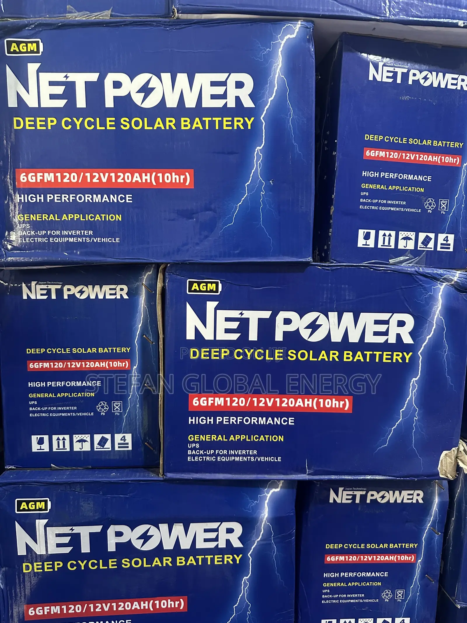 120Ah .12v Net Power Deep Cycle Dry Cell Battery