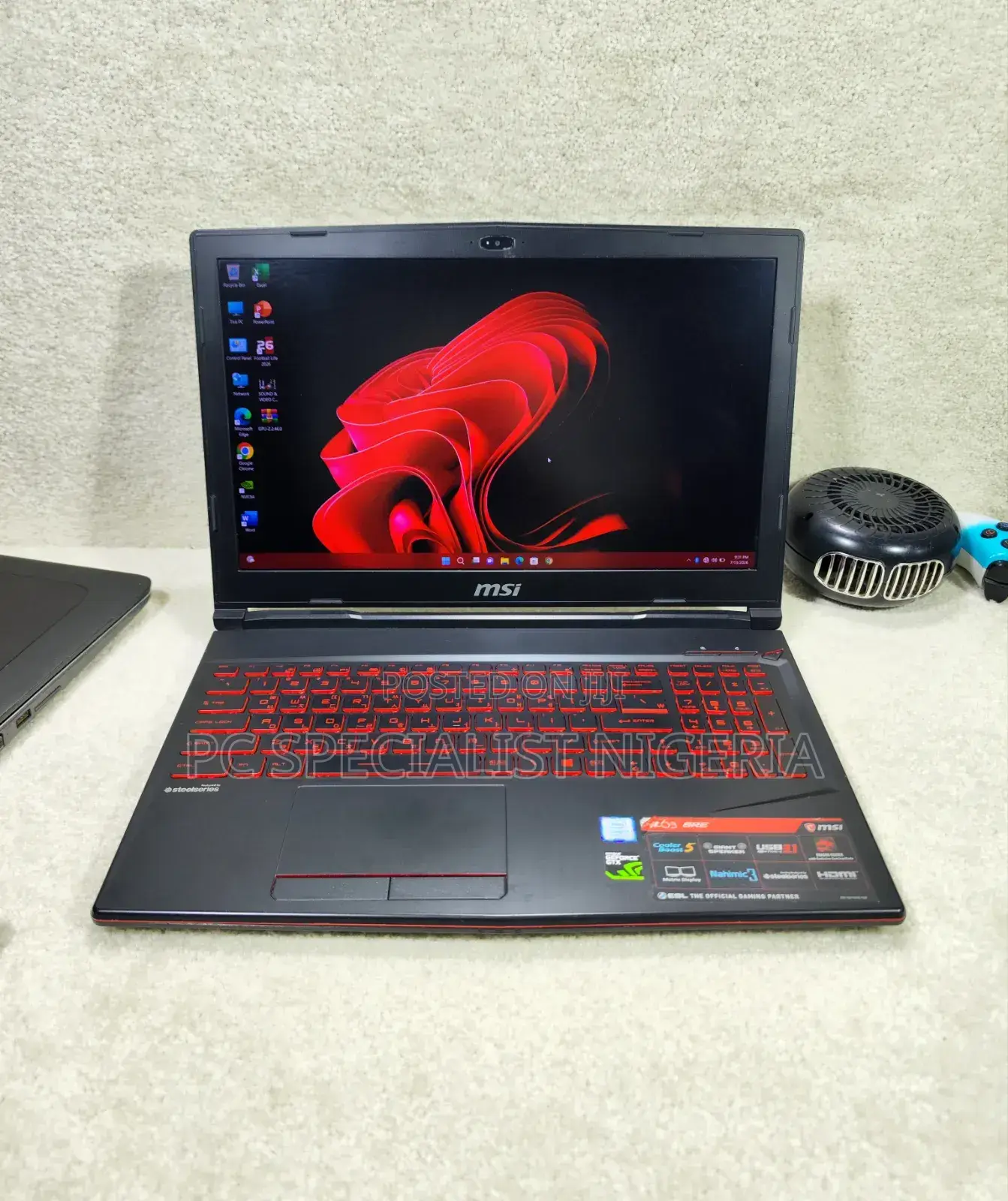 Laptop MSI GL63 8RD 16GB Intel Core i7 HDD+SSD 1T
