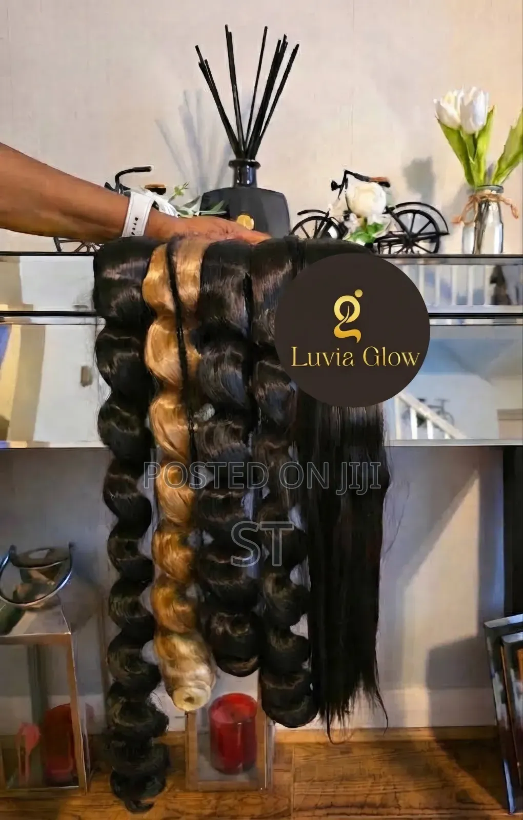 -20% Kinky Synthetic Human Hair Feel 100g