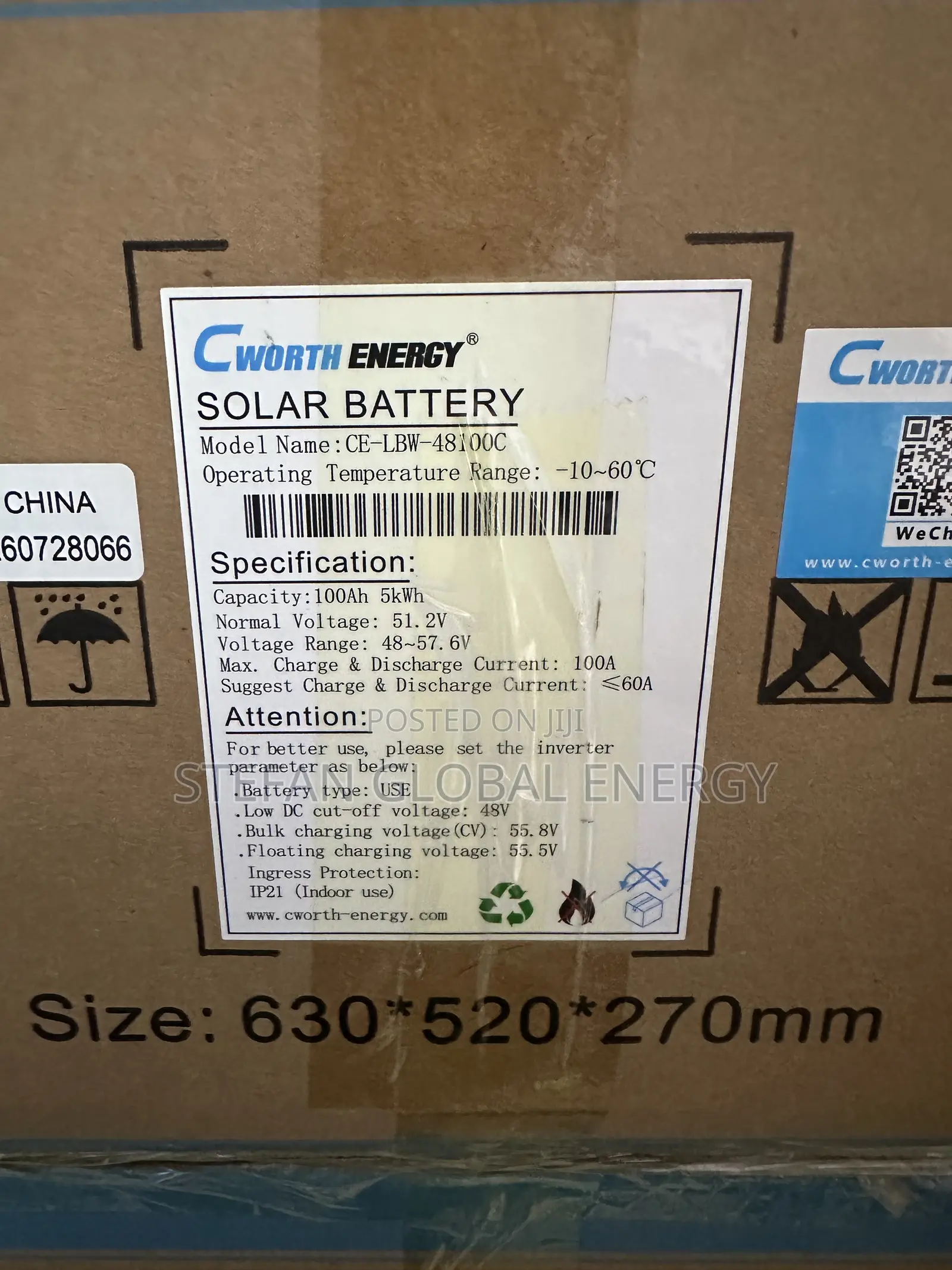 5kwh .48v Cworth Energy Littium Battery