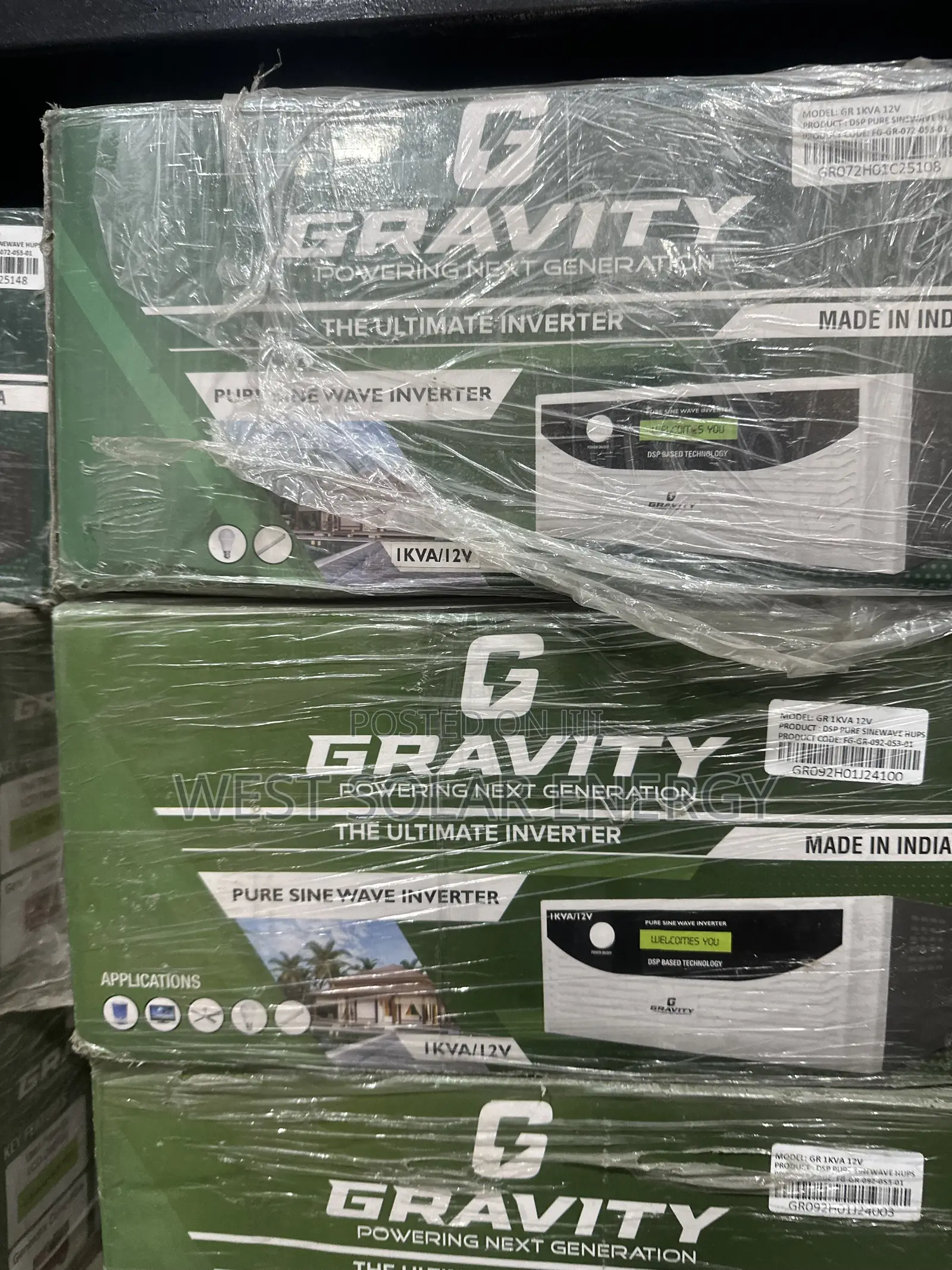 1Kva 12V G Gravity Hybrid Solar Inverter