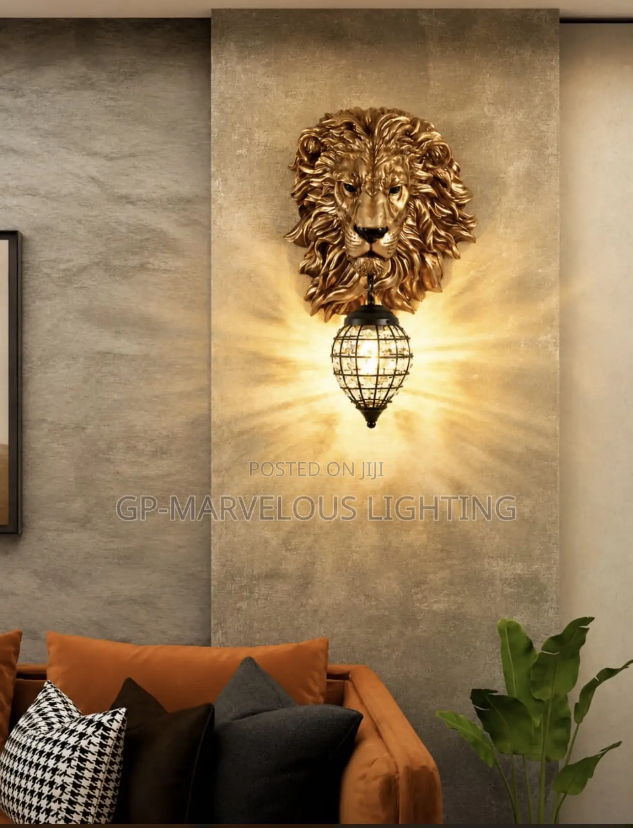Luxury Golden Animal Design Wall Lights