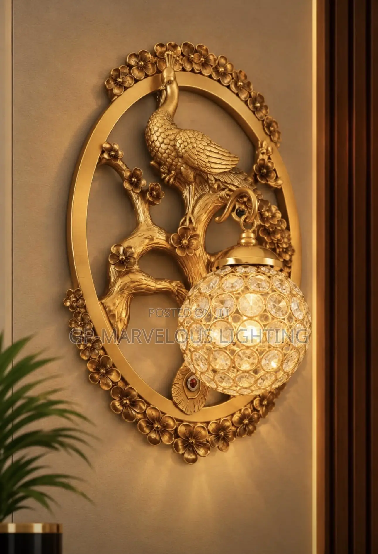 Luxury Golden Animal Design Wall Lights