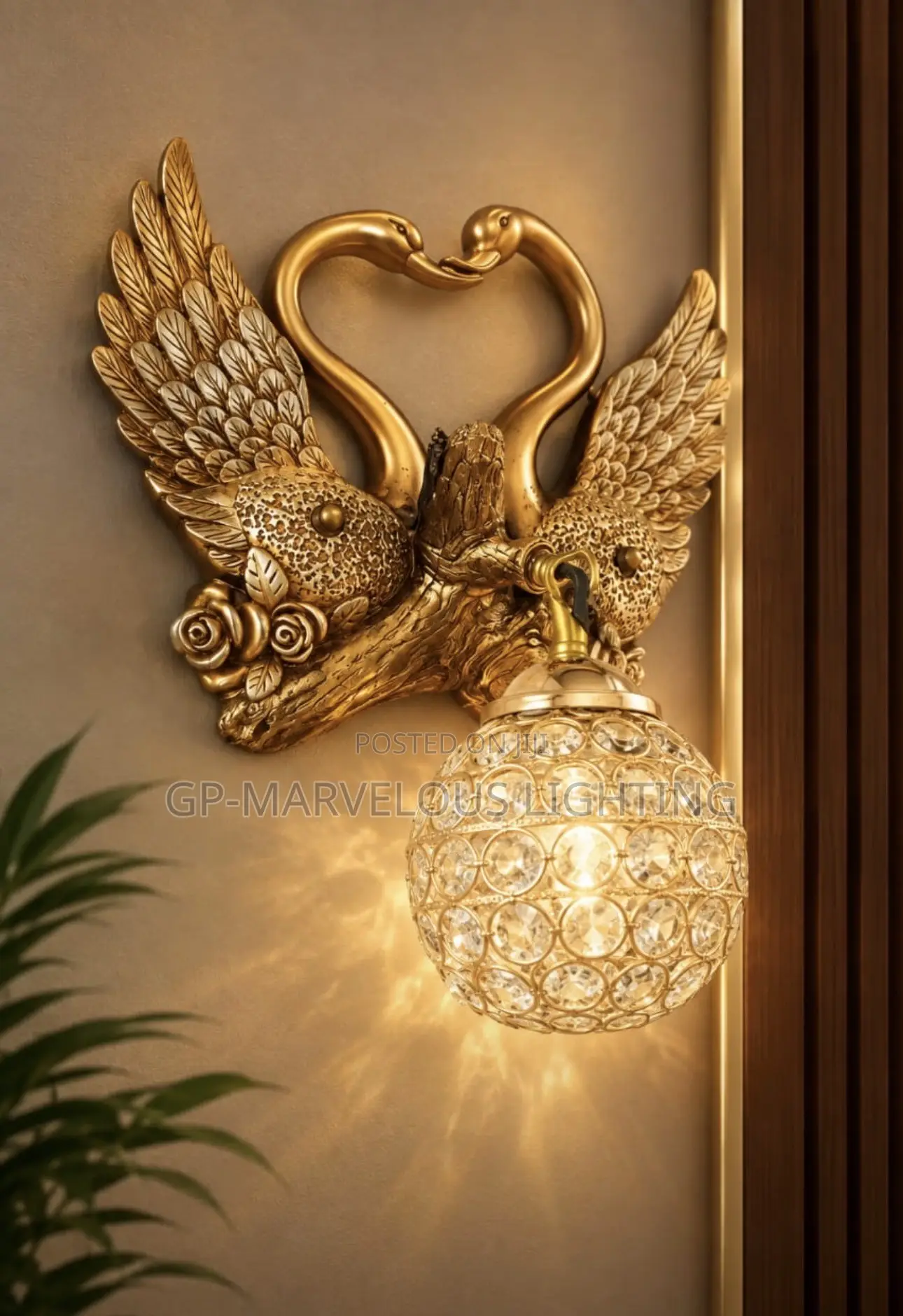 Luxury Golden Animal Design Wall Lights