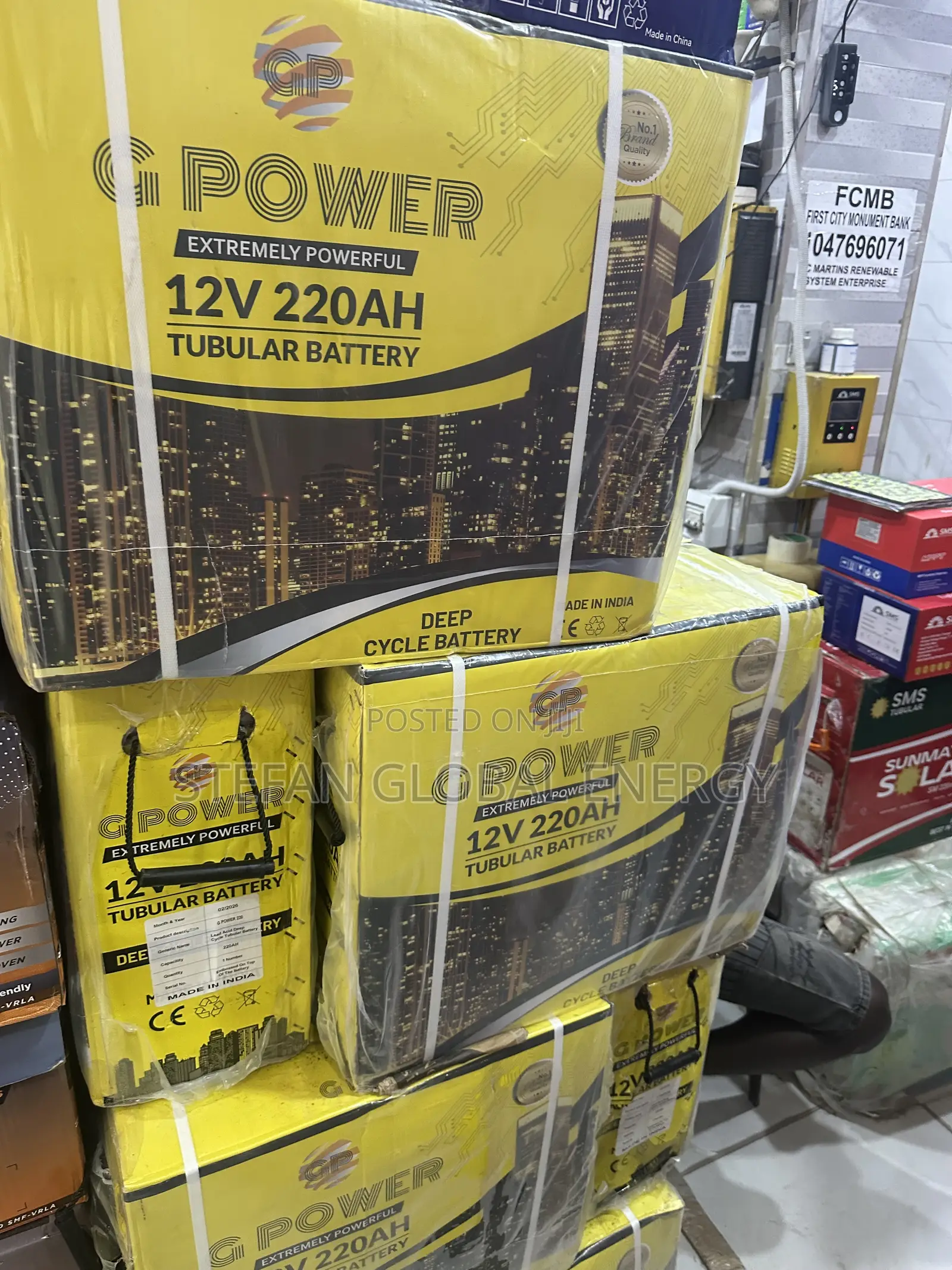 220Ah .12v .G Power Tubular Battery