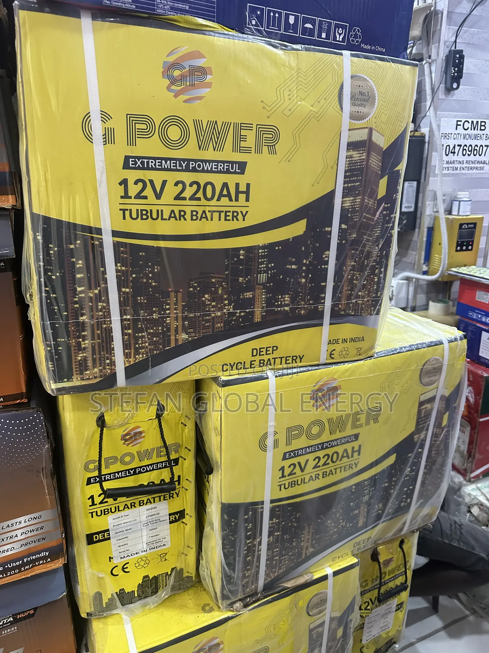 220Ah .12v .G Power Tubular Battery