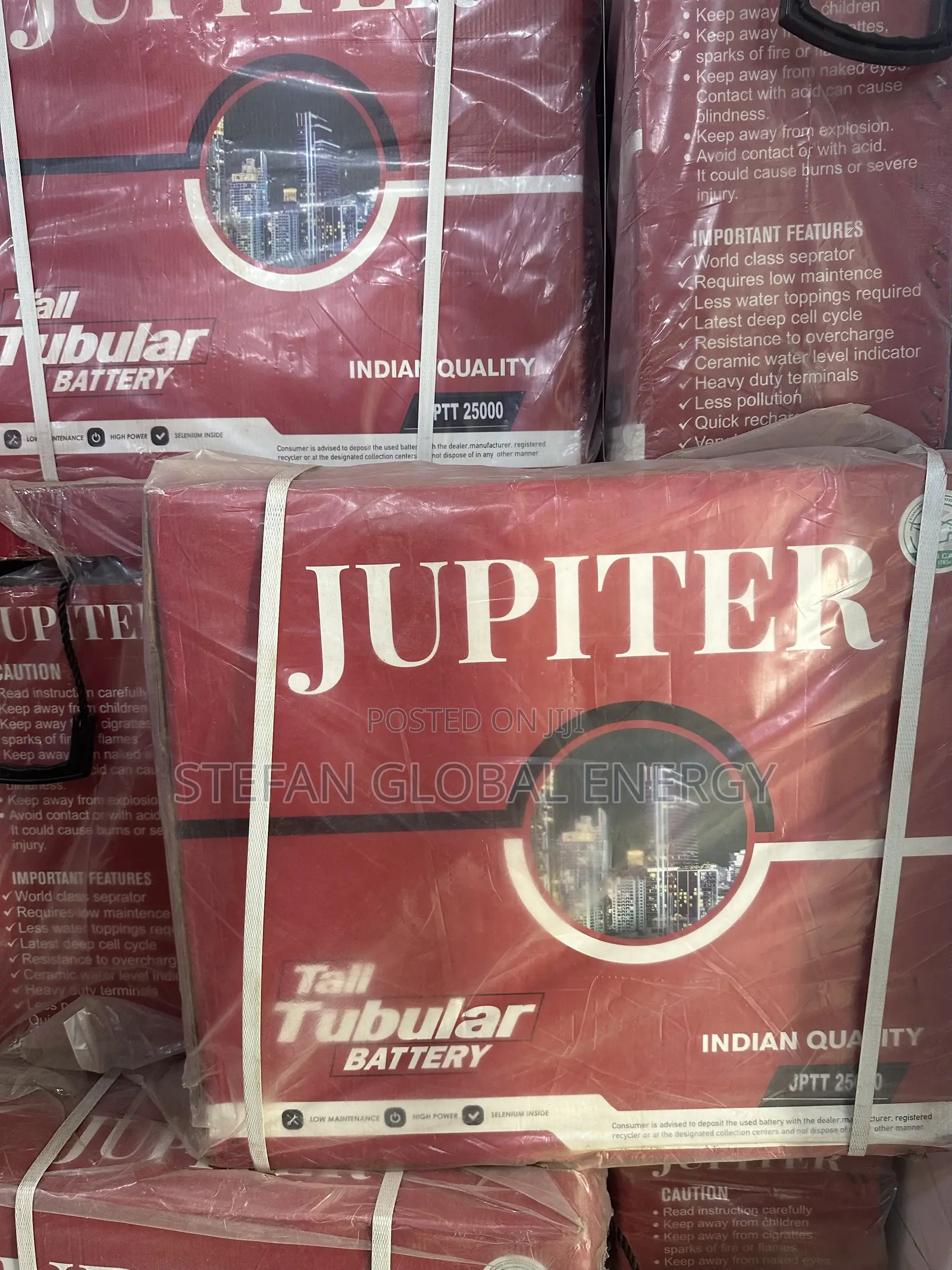 250Ah .12v Jupiter Tubular Battery