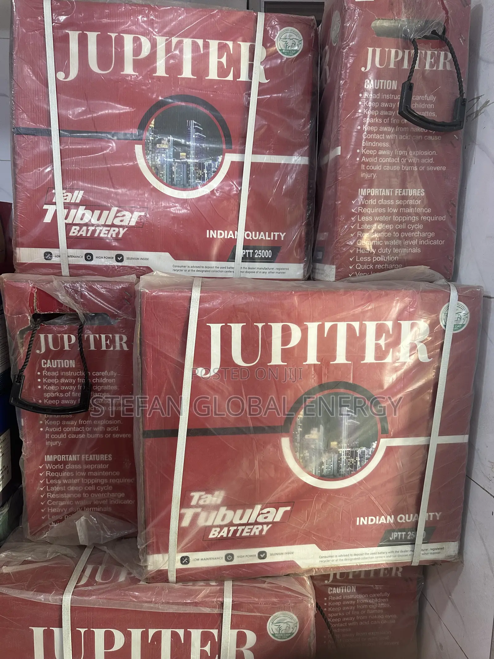 250Ah .12v Jupiter Tubular Battery