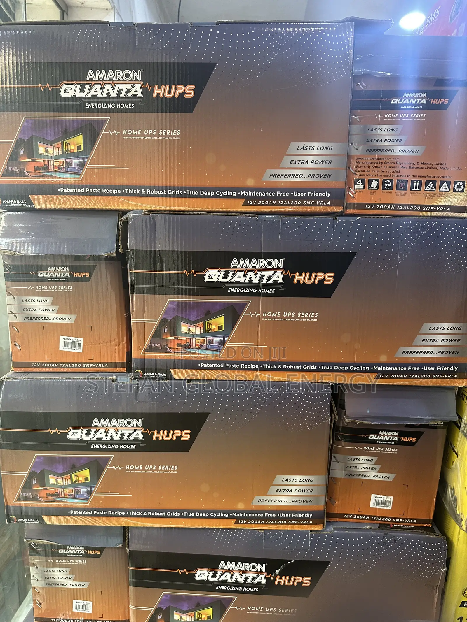 200Ah .12V .Amaron Quanta Hups Deep Cycle Dry Battery