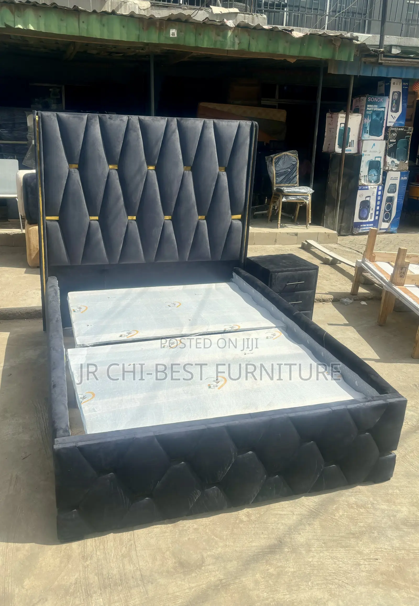 4.5 by 6 Upholstery HDF Bedframe of Solid Quality