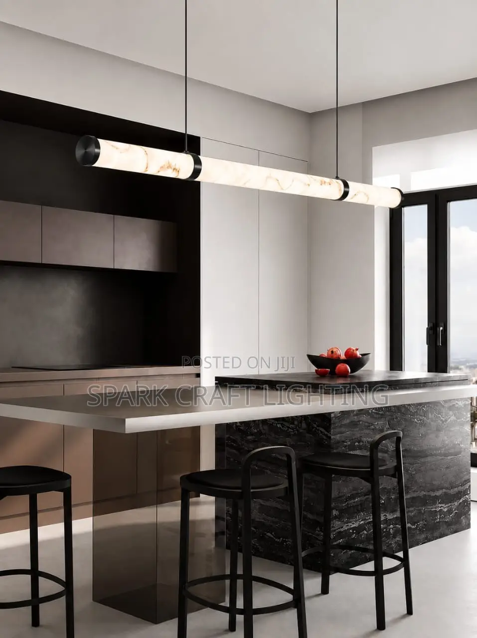 Modern LED Marble Pendant Light – 1200mm