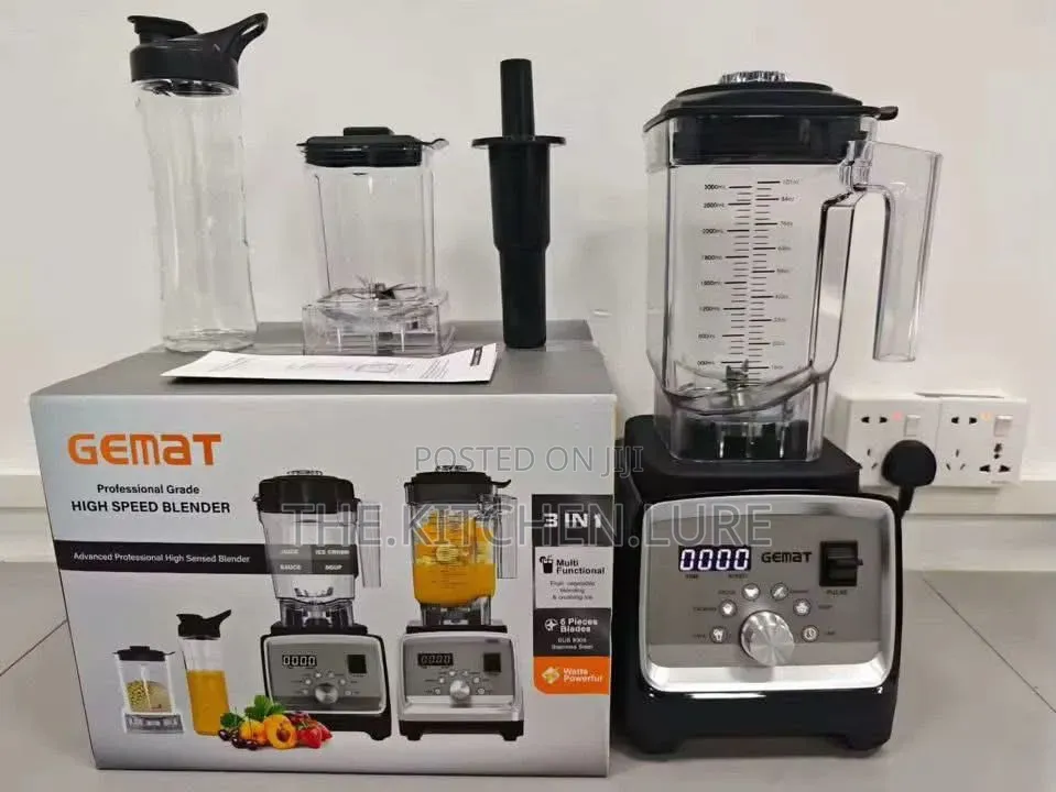 Gemat 3-in-1 Professional Grade High Speed Digital Blender Set