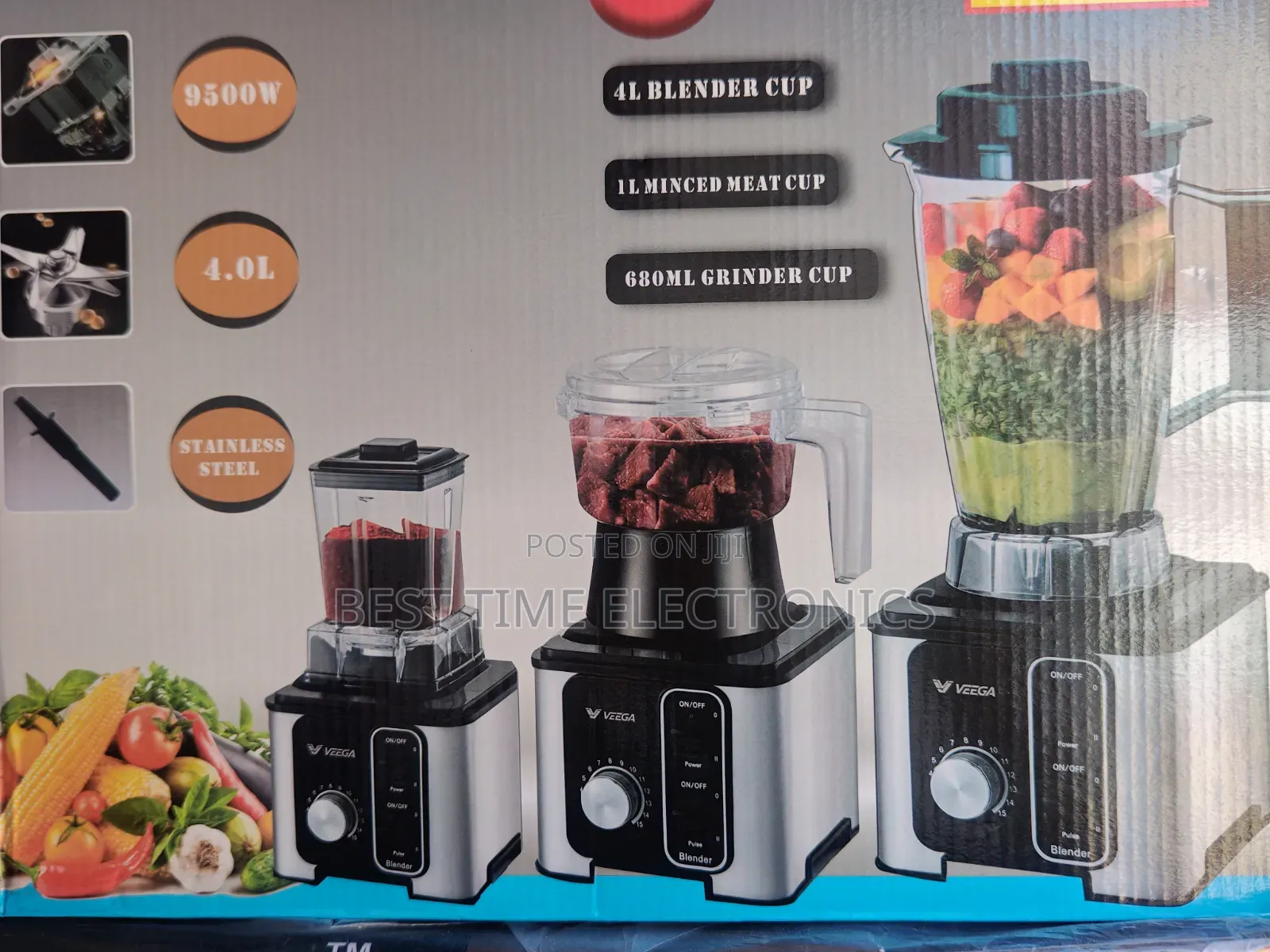 Original Veega 3in1 Crush & Mix Blender