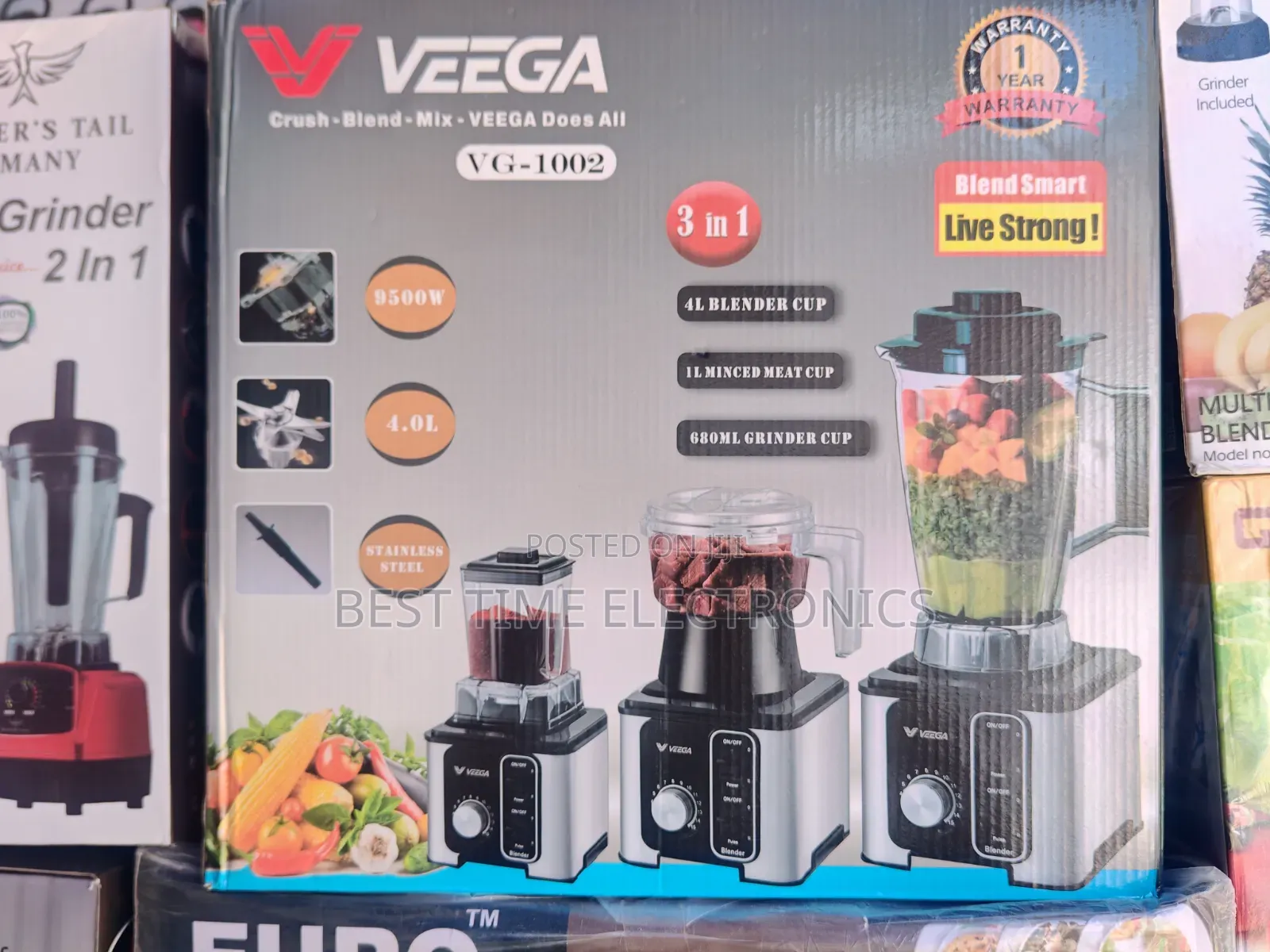 Original Veega 3in1 Crush & Mix Blender