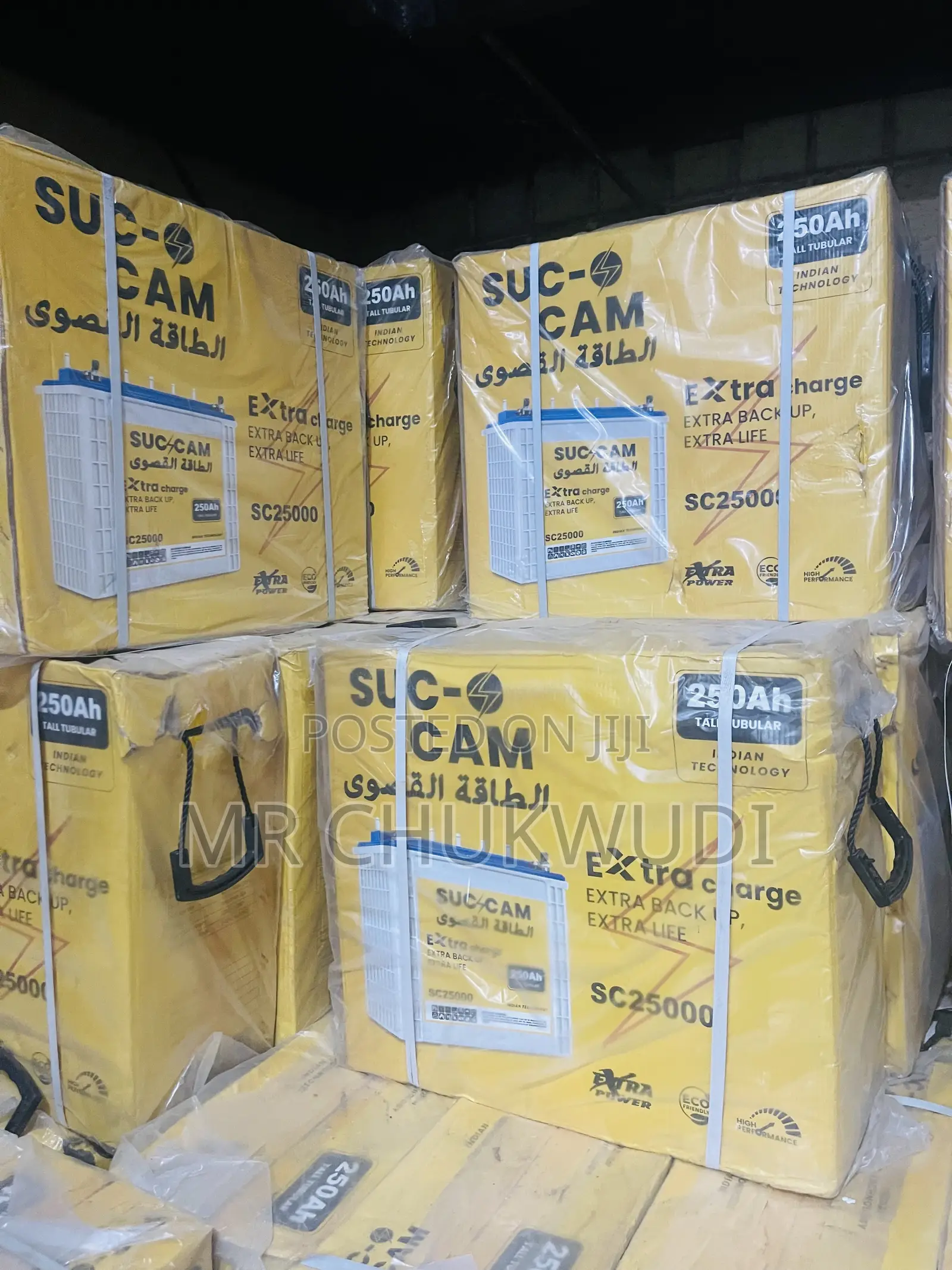 250ah 12v Suc-Cam Solar Tubular Batteries Is Available