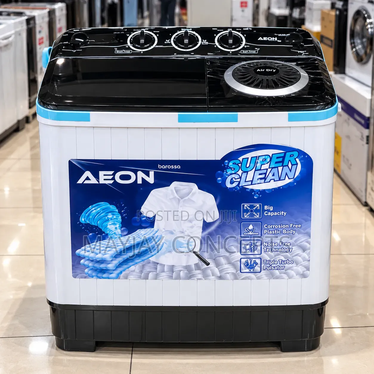 AEON 7kg Super Clean Twin Tub Washing Machine With Air Dry Function