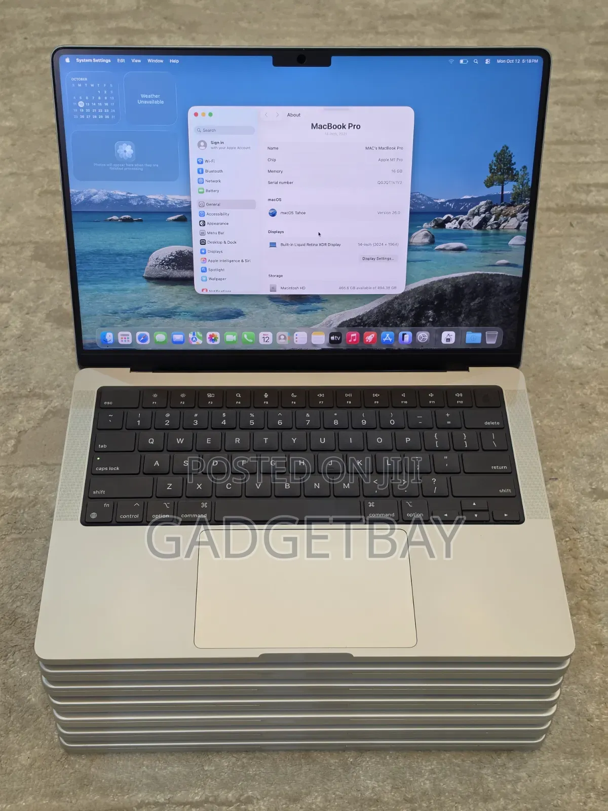 Laptop Apple MacBook Pro 2021 M1 16GB Apple M1 Pro SSD 512GB