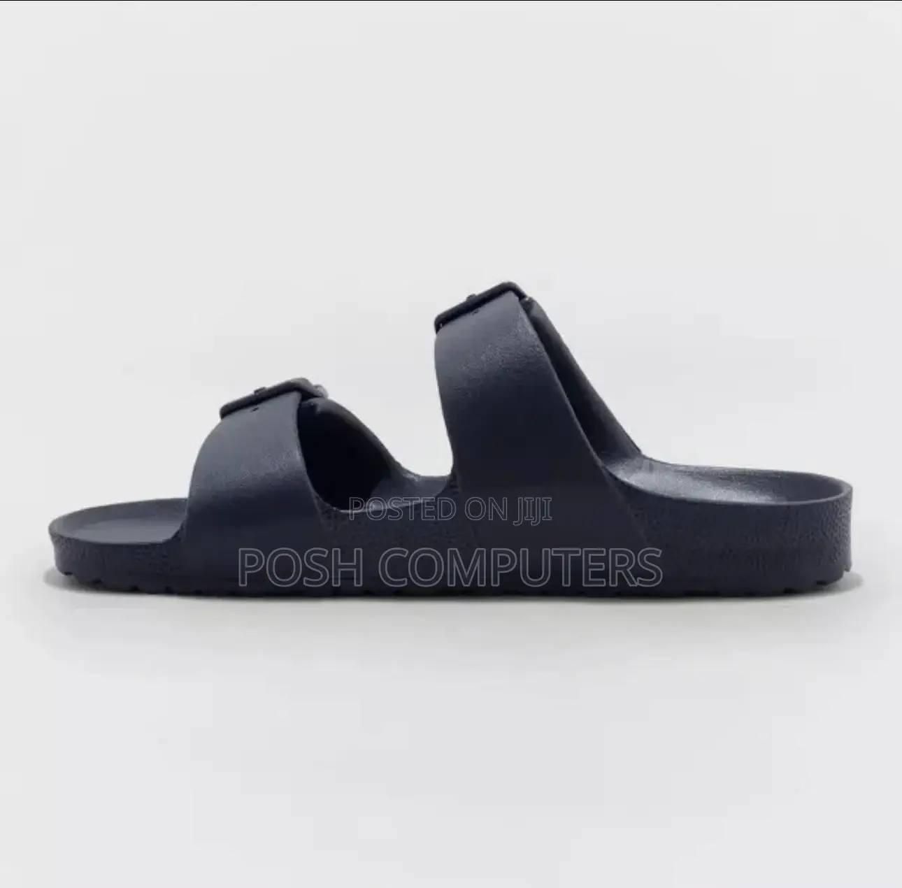 Goodfellow Carson Dual Band Navy Blue Slide in Sandals Men's Size 10