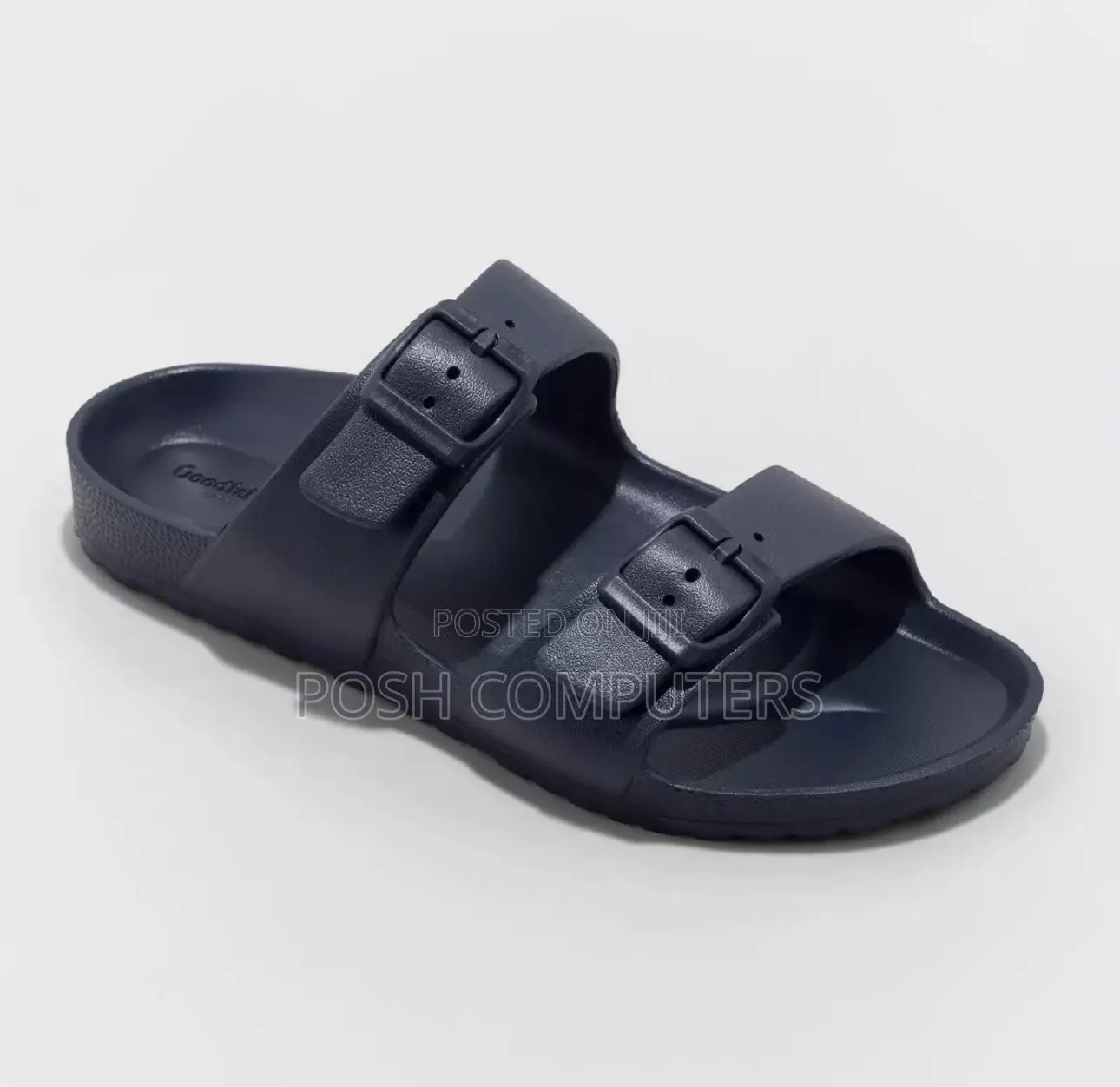 Goodfellow Carson Dual Band Navy Blue Slide in Sandals Men's Size 10
