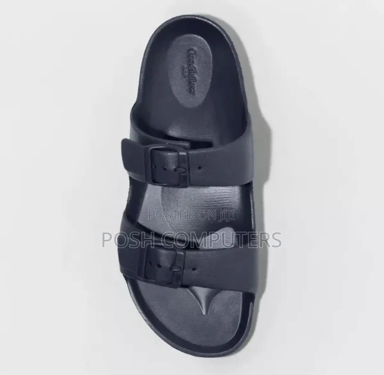 Goodfellow Carson Dual Band Navy Blue Slide in Sandals Men's Size 10