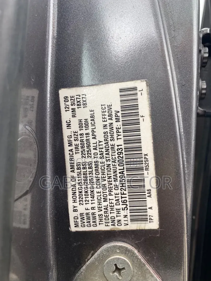 Honda Accord Crosstour 2009 Black