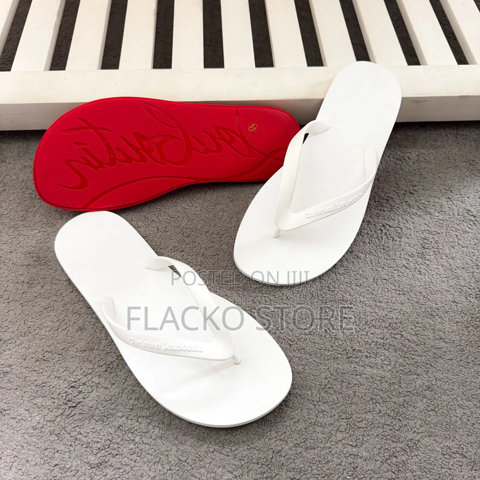 High Quality Christain Louboutin Red Bottom Flip Flops