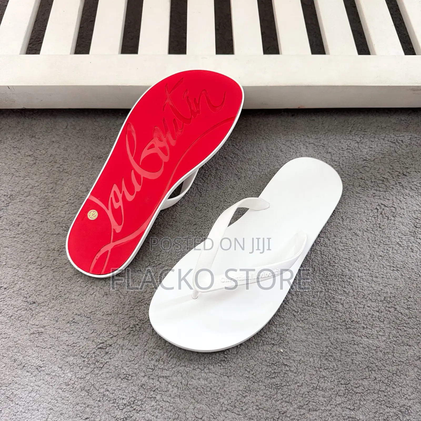 High Quality Christain Louboutin Red Bottom Flip Flops