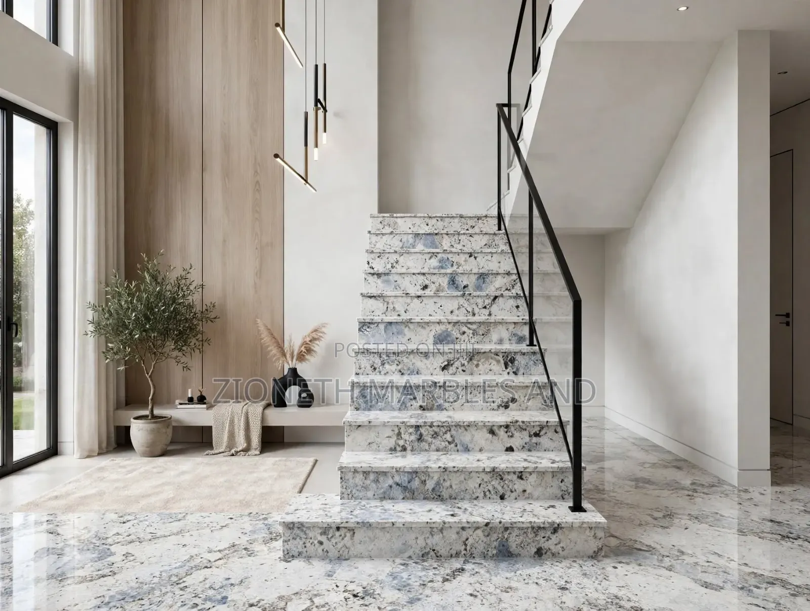 Italian Alaska Blue Moon Granite Slab and Tiles