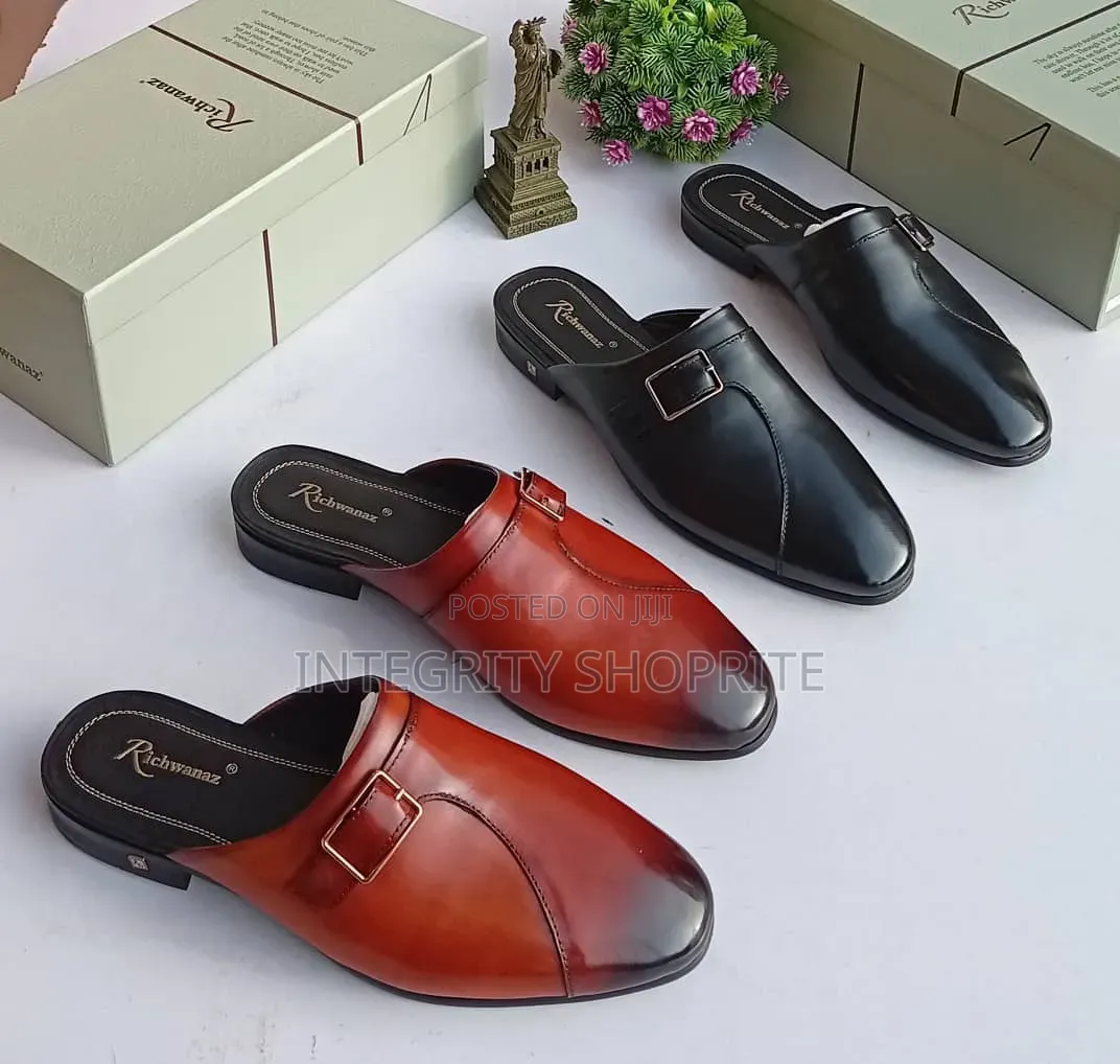 Men's Leather Half Shoes