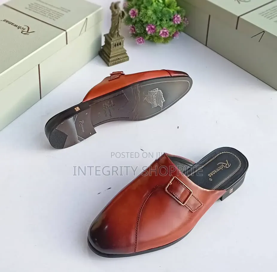 Men's Leather Half Shoes