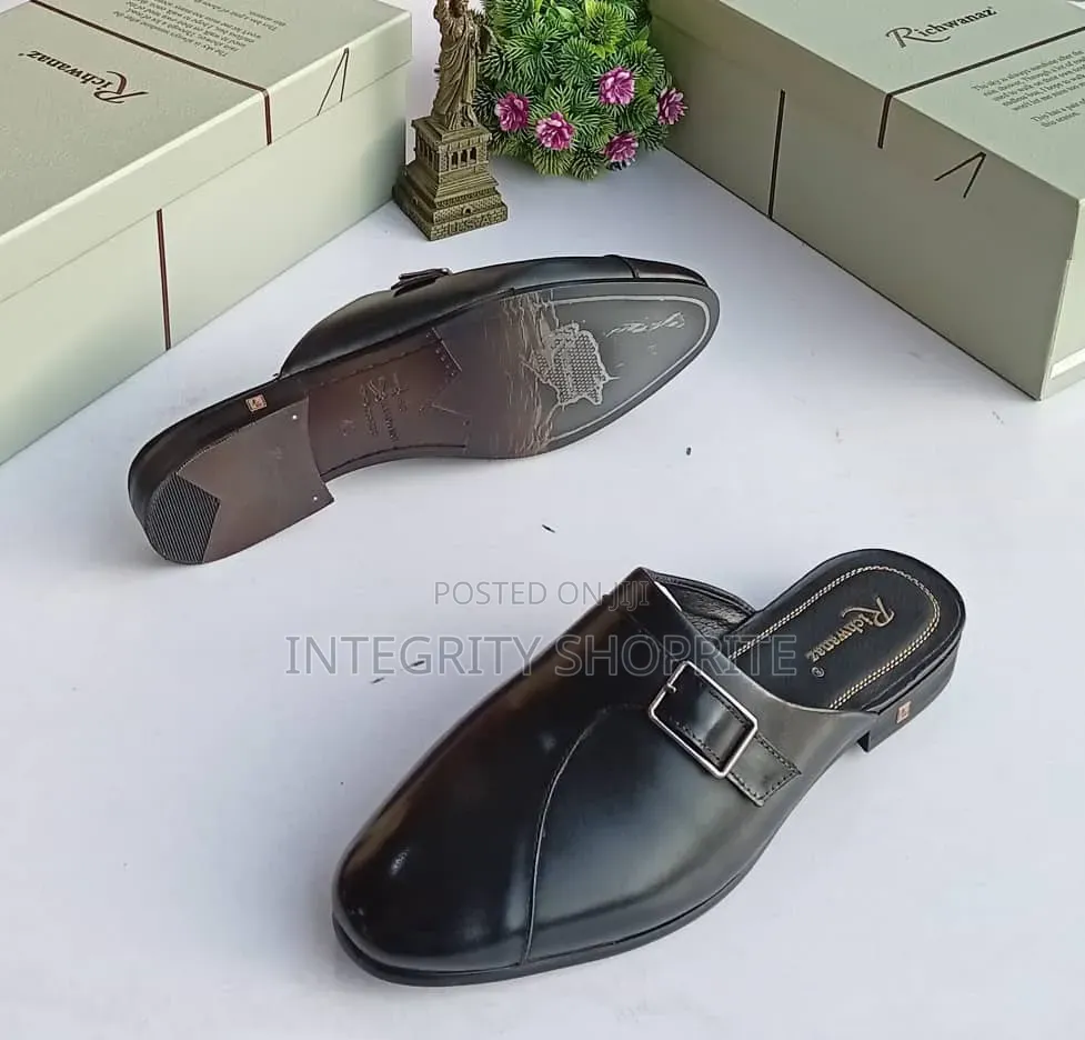 Men's Leather Half Shoes