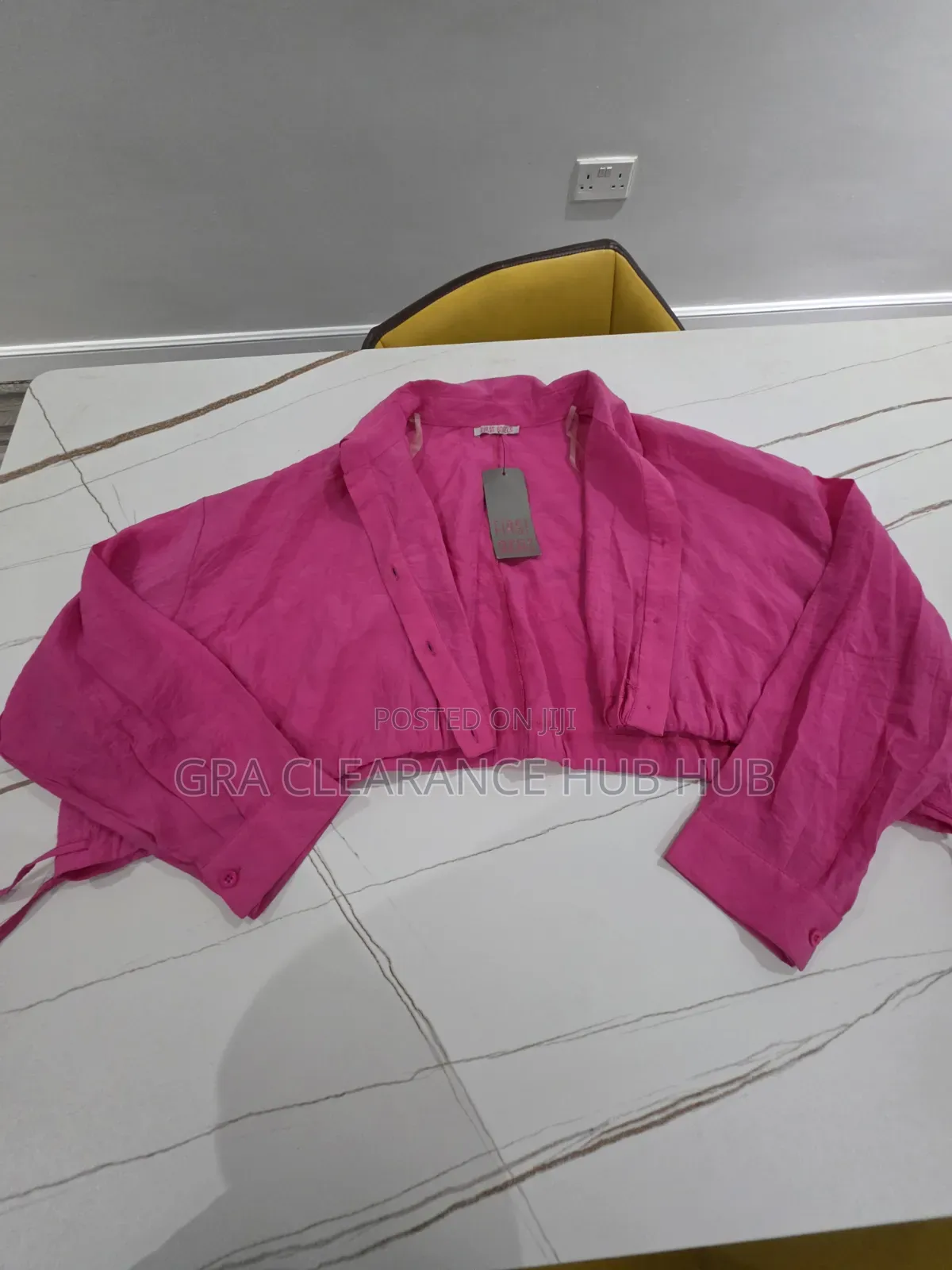 Brand New Pink Cropped Blazer Jacket