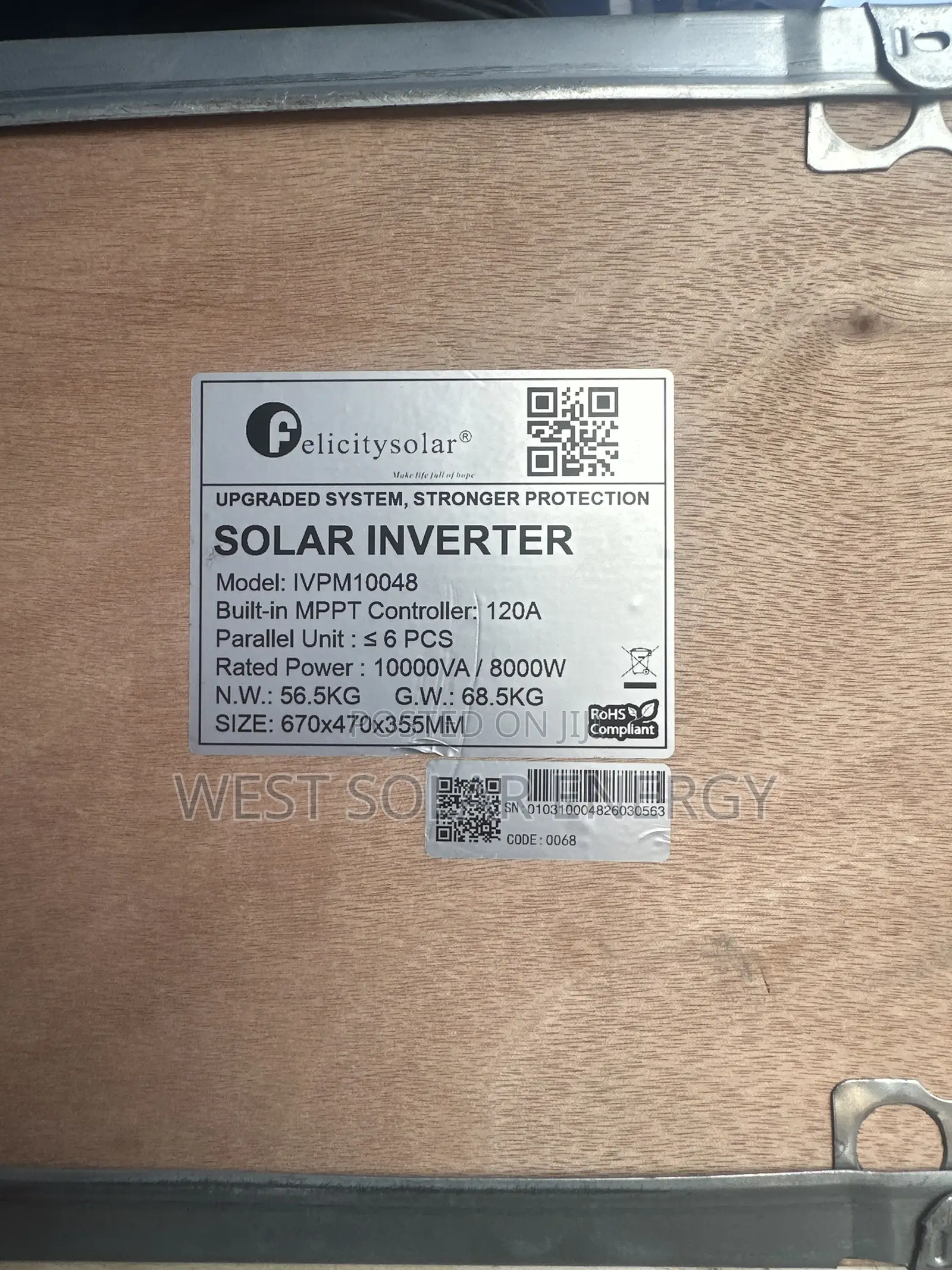 10KVA 48V Felicity Hybrid Solar Inverter