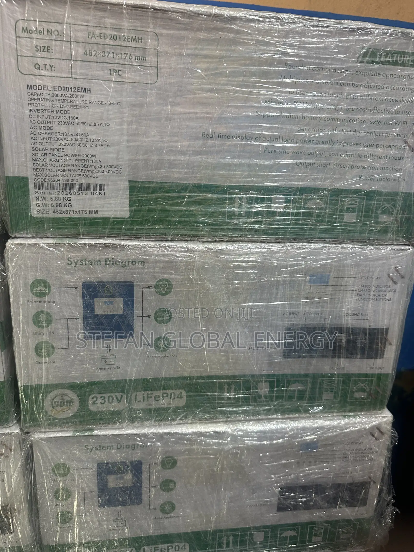 2kva .12v Famicare Pure Sine Wave Hybrid Inverter