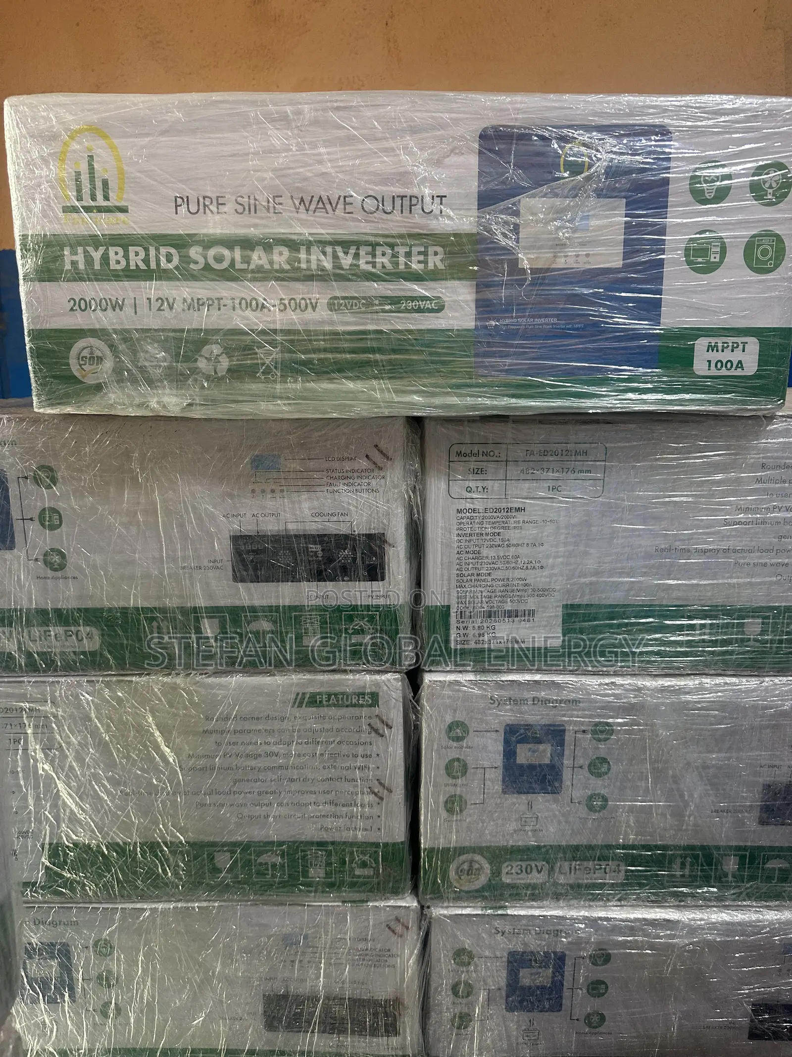 2kva .12v Famicare Pure Sine Wave Hybrid Inverter