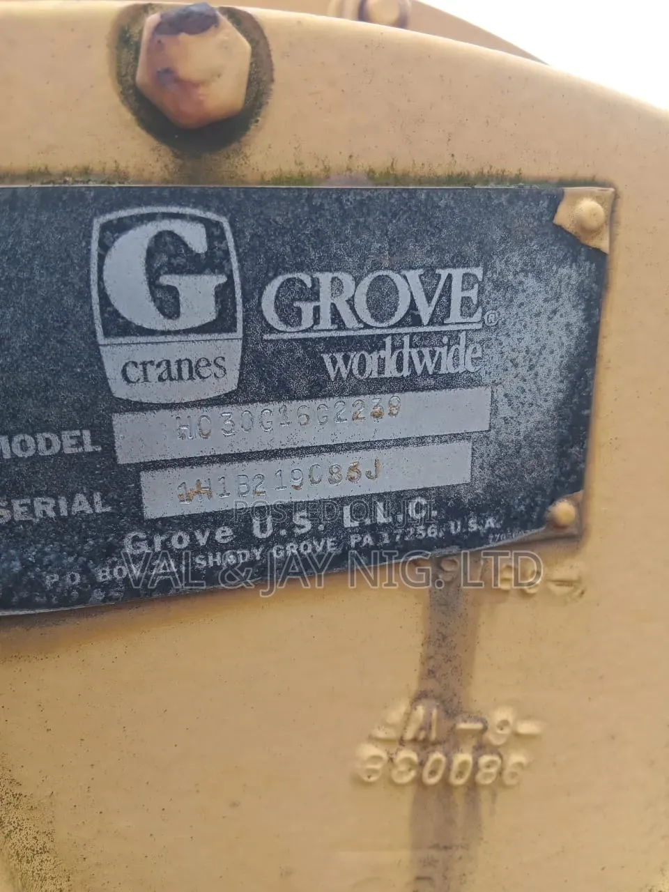 35 / 40 Tons Grove Rough Terrain 4x4 Crsne