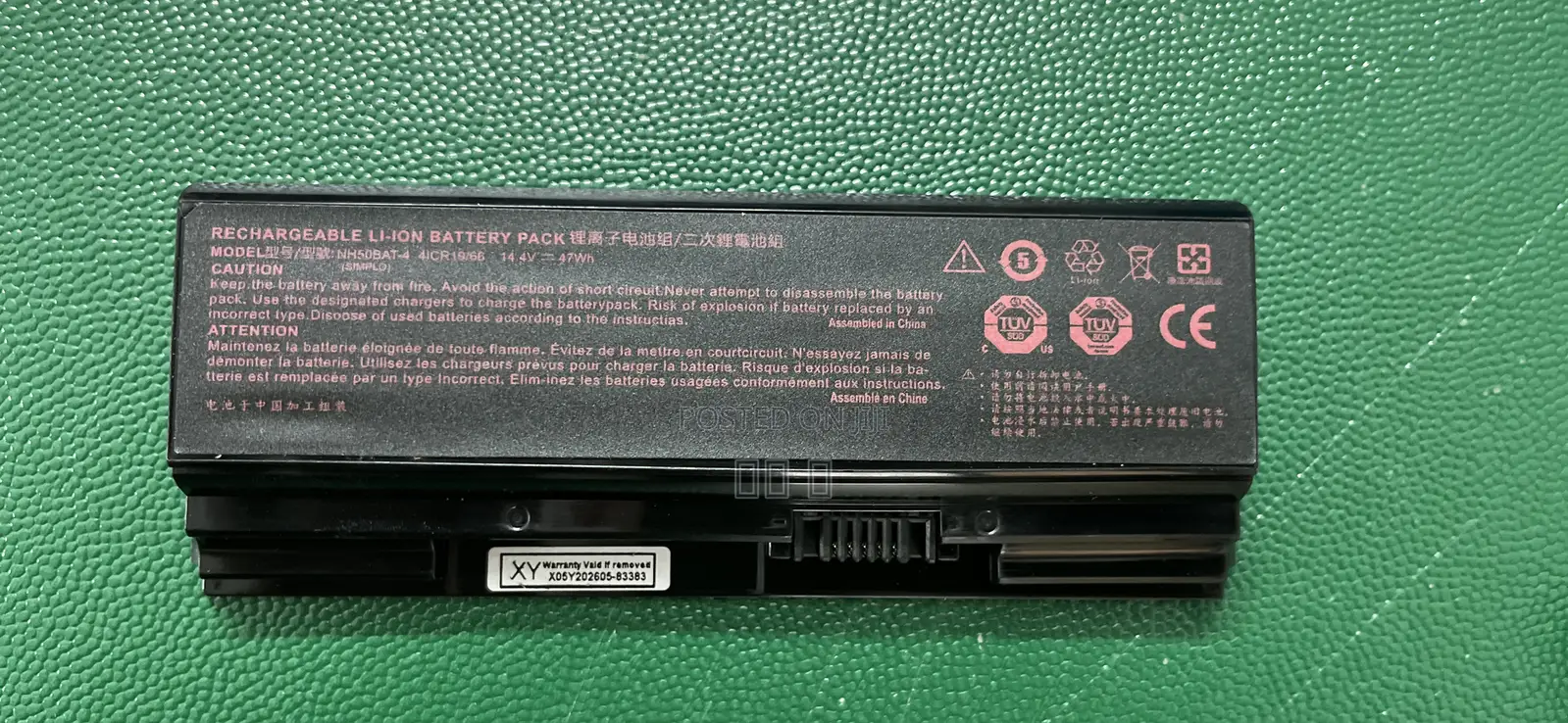 Nh50bat-4 Laptop Battery for Thunderobot Plus 911mp 911mtt90-Vg65 47wh