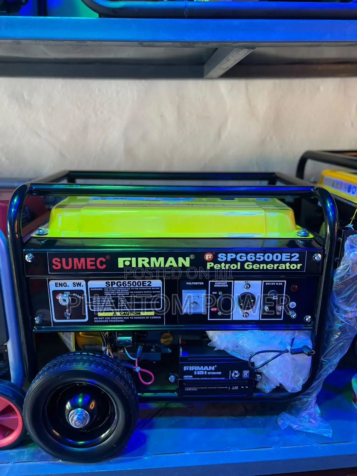 SPG6500E2 Sumec Firman [Engraved] 4.5kva 100% Copper Petrol Generator