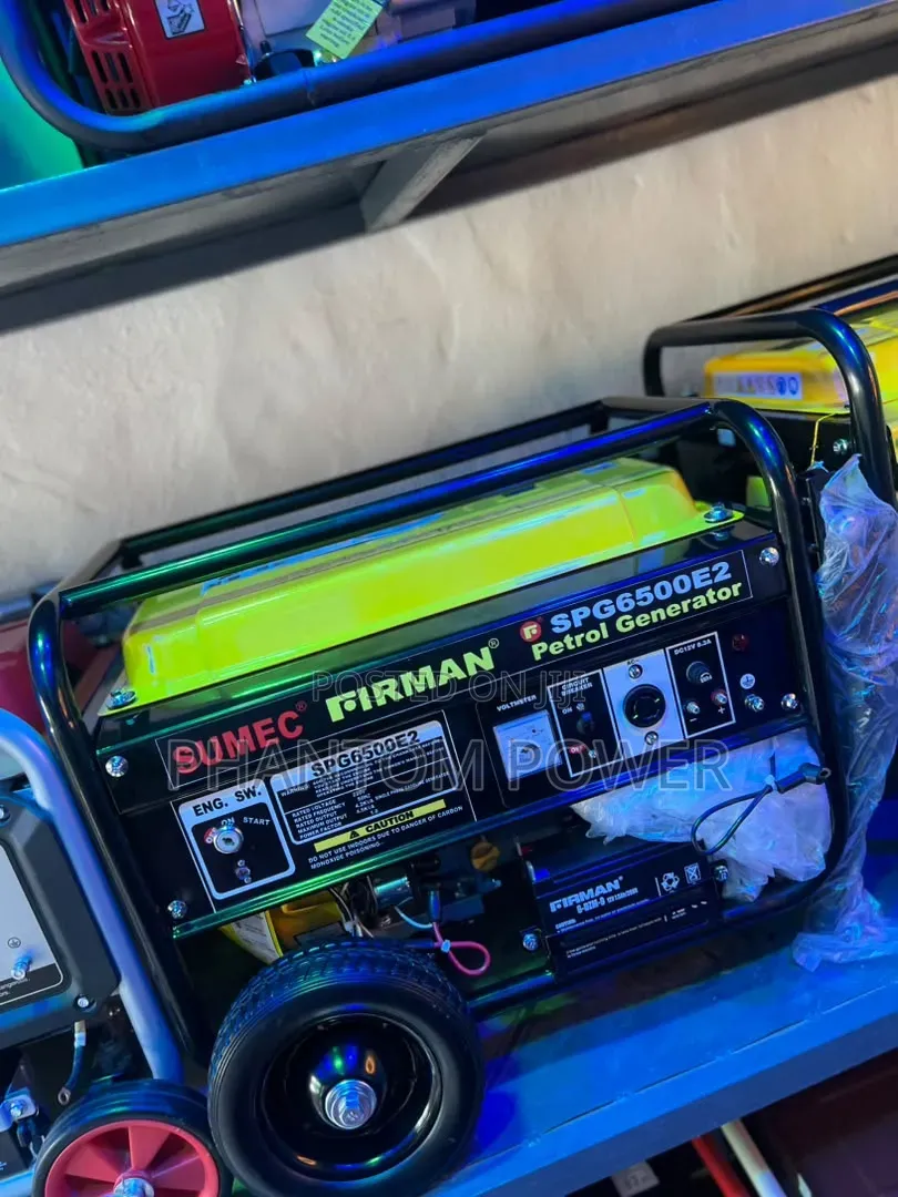 SPG6500E2 Sumec Firman [Engraved] 4.5kva 100% Copper Petrol Generator
