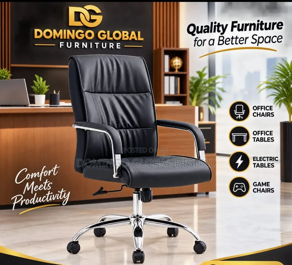 High-Back Executive Office Chair