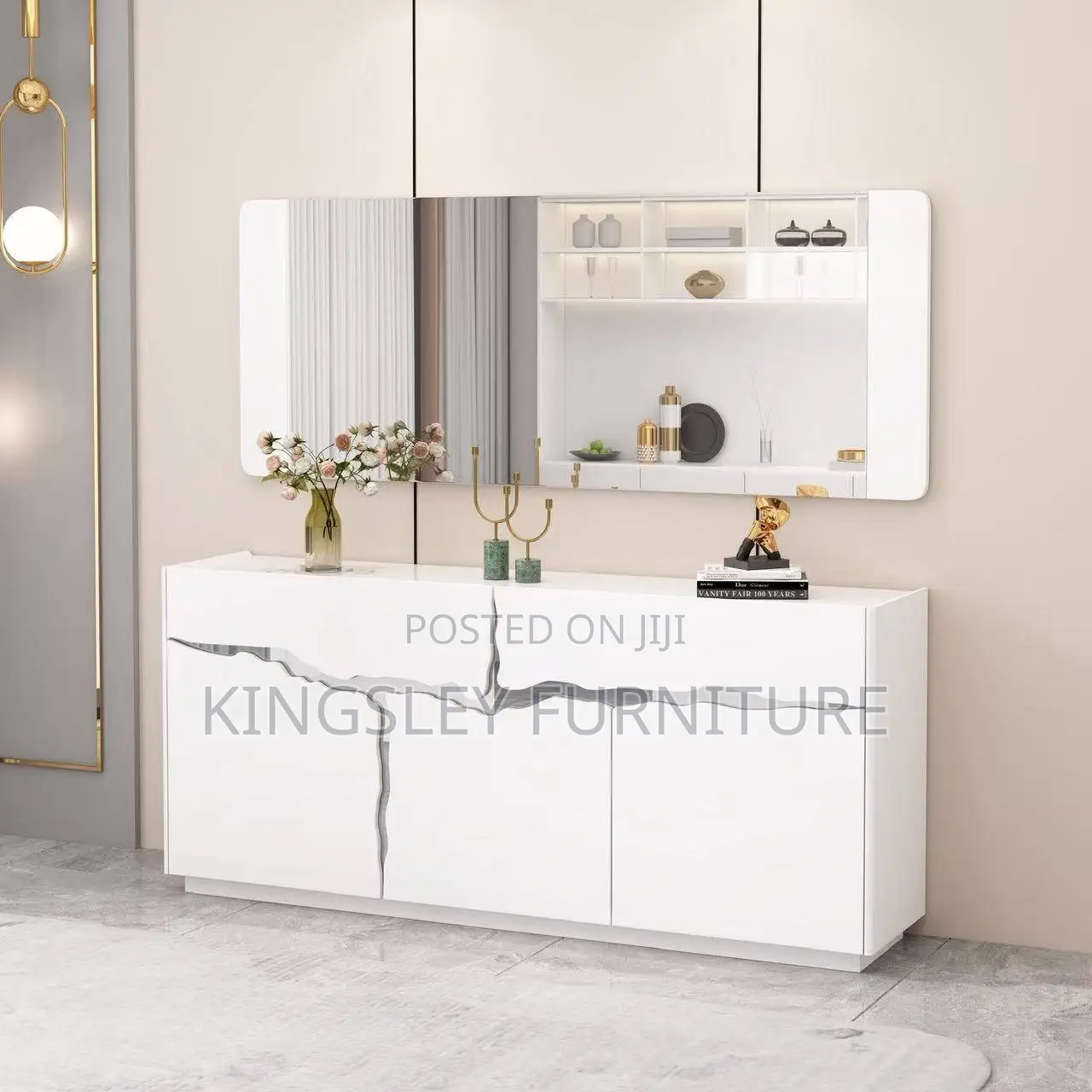 Console Table and Mirror