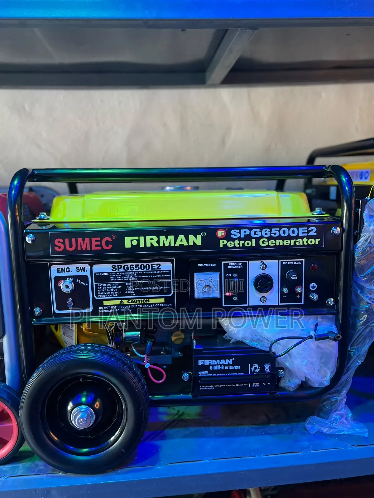 Sumec Firman 4.2/4.5kva Generator Set {Black & Yellow] >With Warranty<