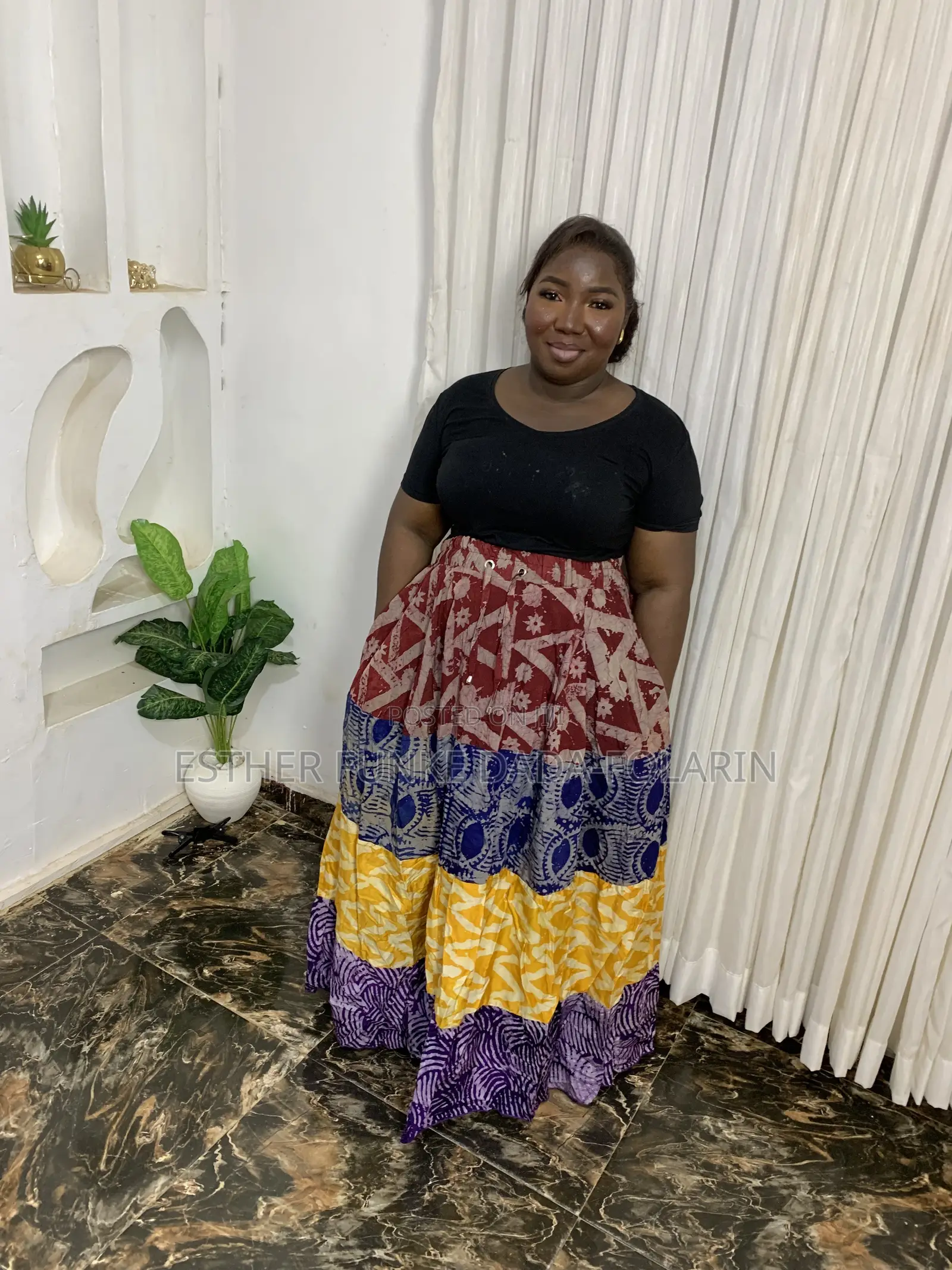 Carribean Adire Skirt