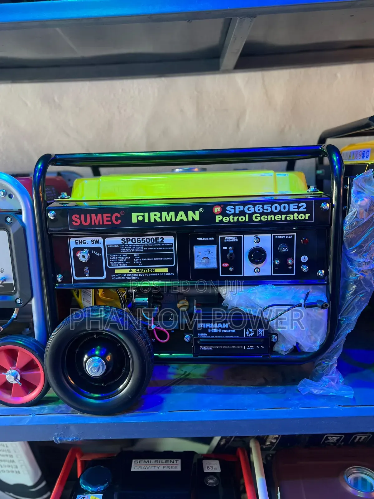 4.5kva Sumec SPG6500E2 Firman Product 100% Copper Petrol Generator Set